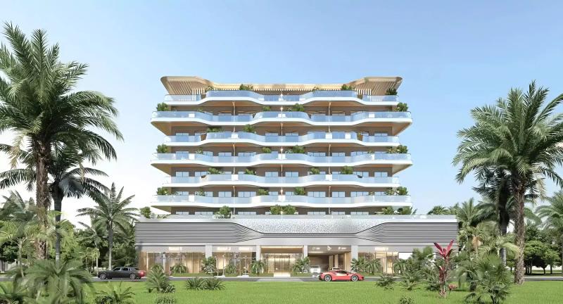 Tomorrow 166 exterior building facade on Dubai Islands