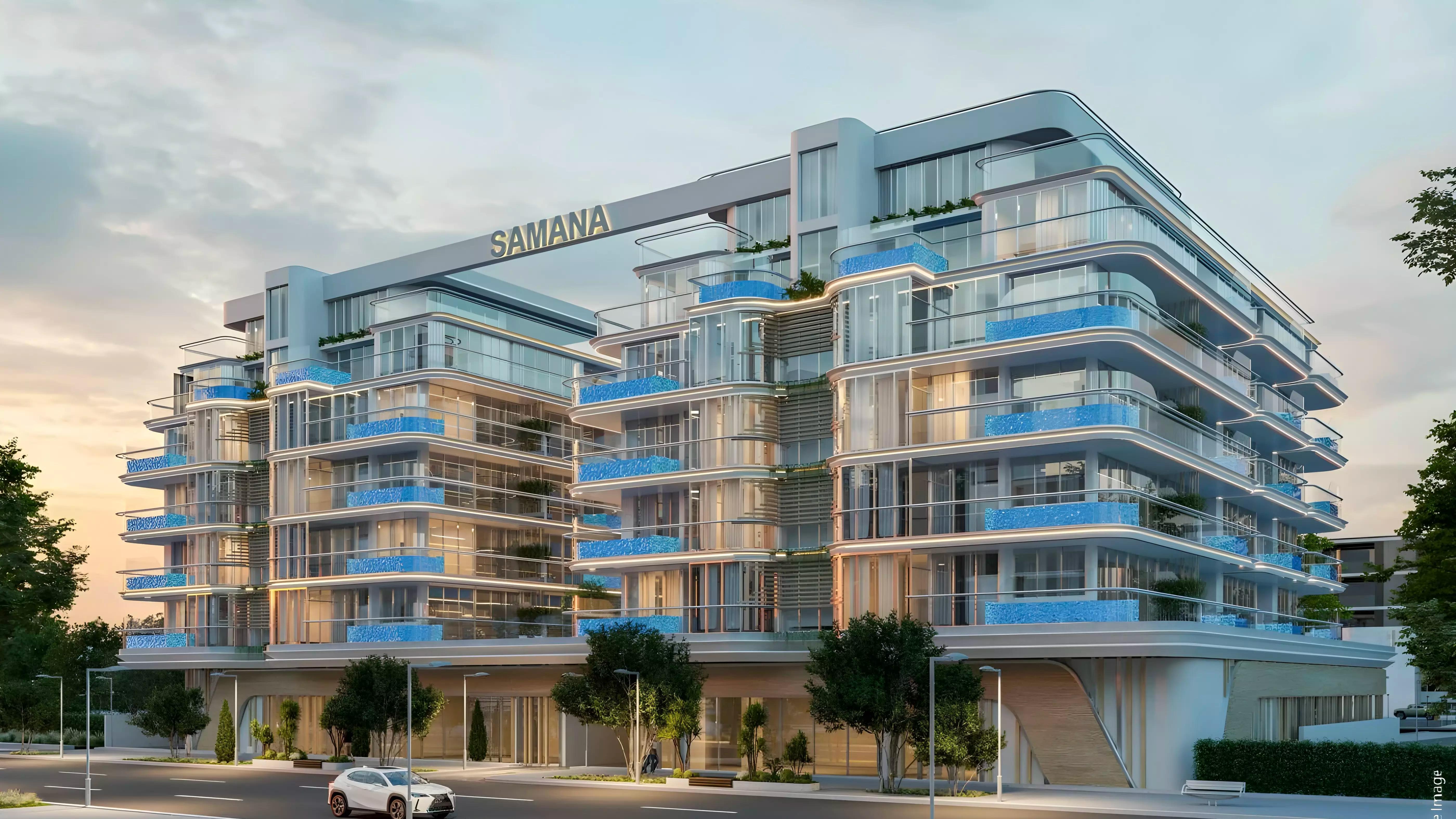 Samana Rome 3 building exterior render, District 11, Mohammed Bin Rashid City, Dubai