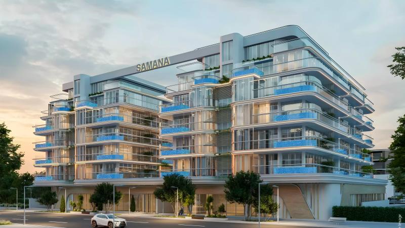 Samana Rome 3 building exterior render, District 11, Mohammed Bin Rashid City, Dubai