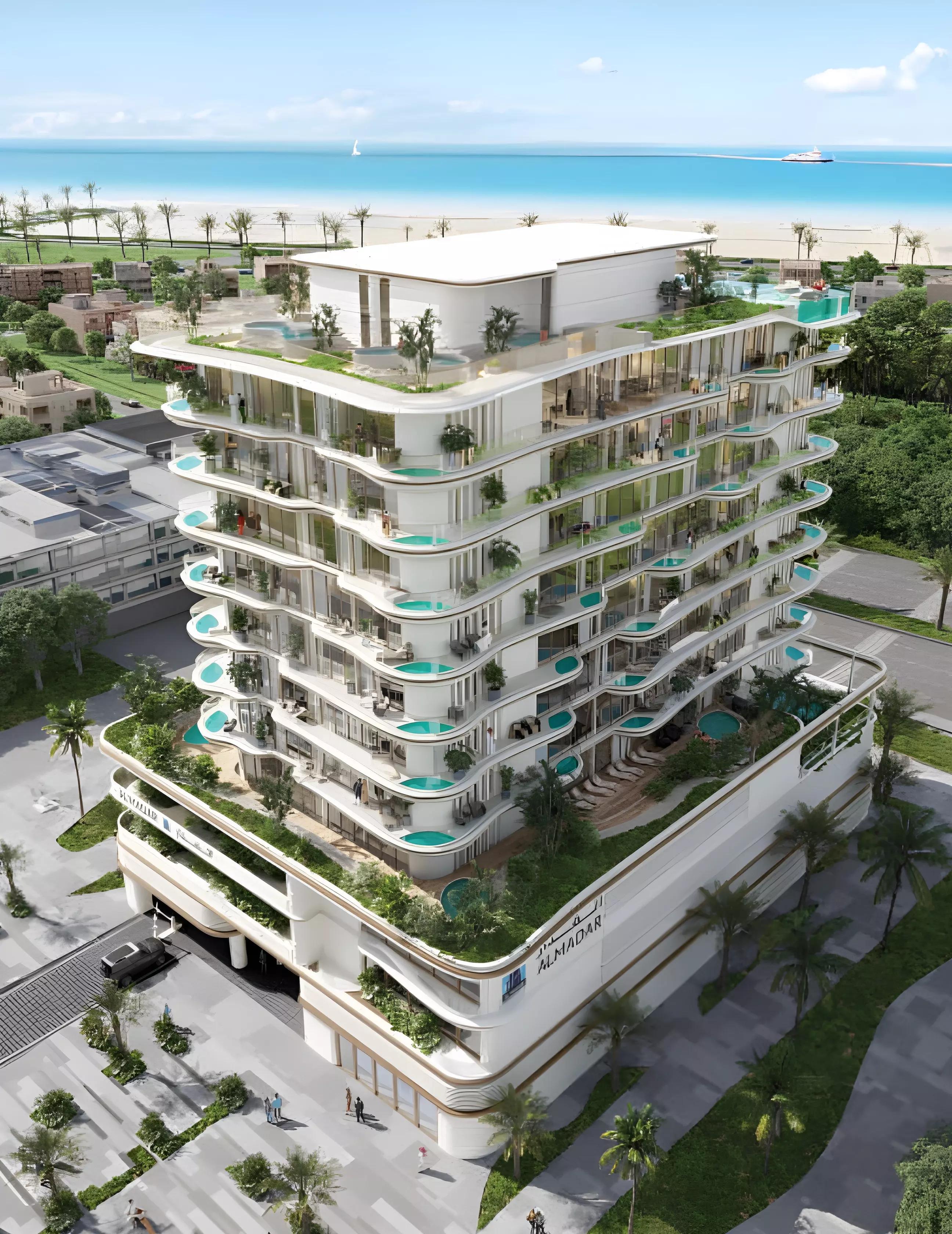 La Crystal lobby or common area render, Dubai Islands