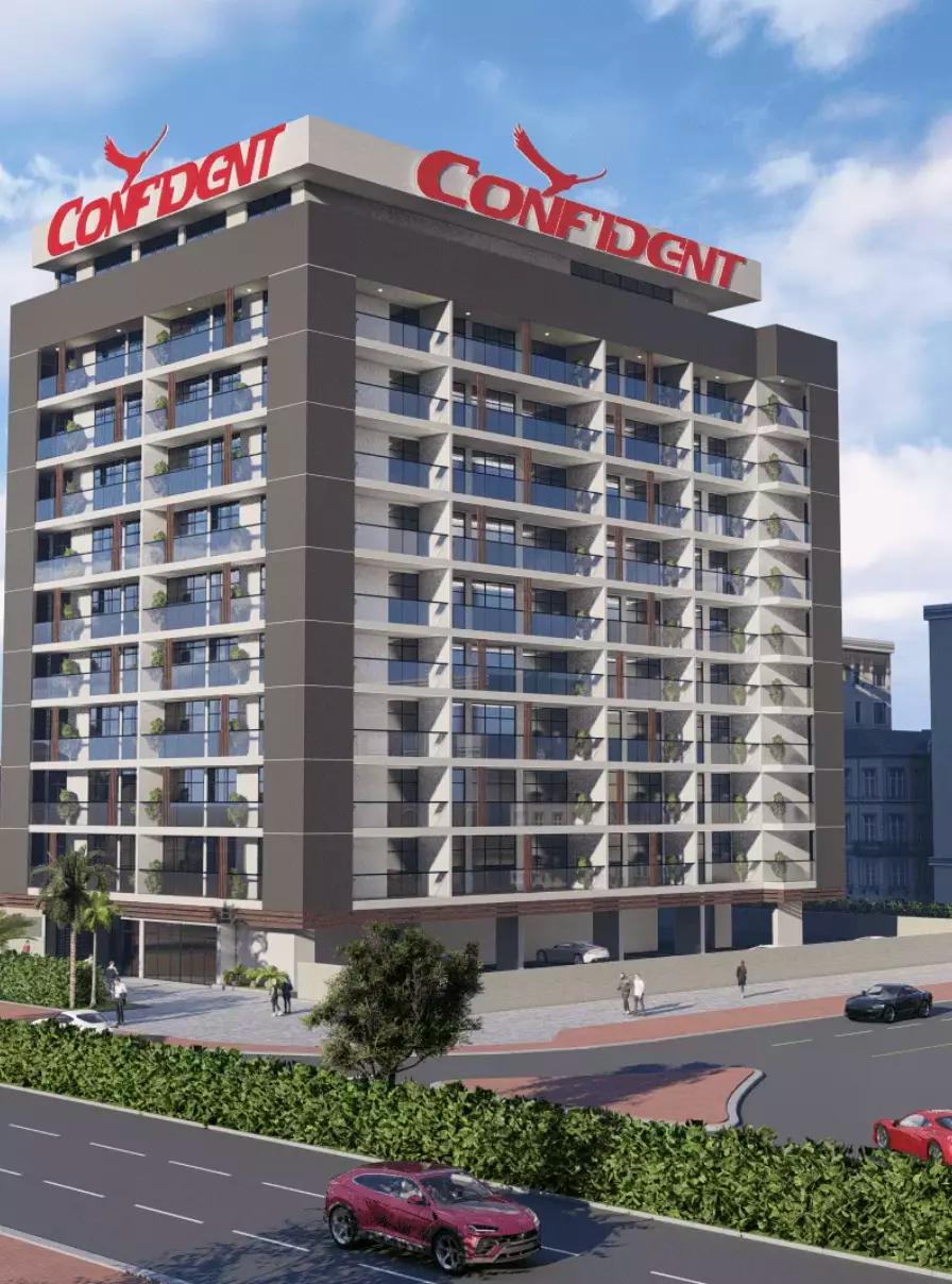 Confident Lancaster exterior perspective, Liwan, Dubai