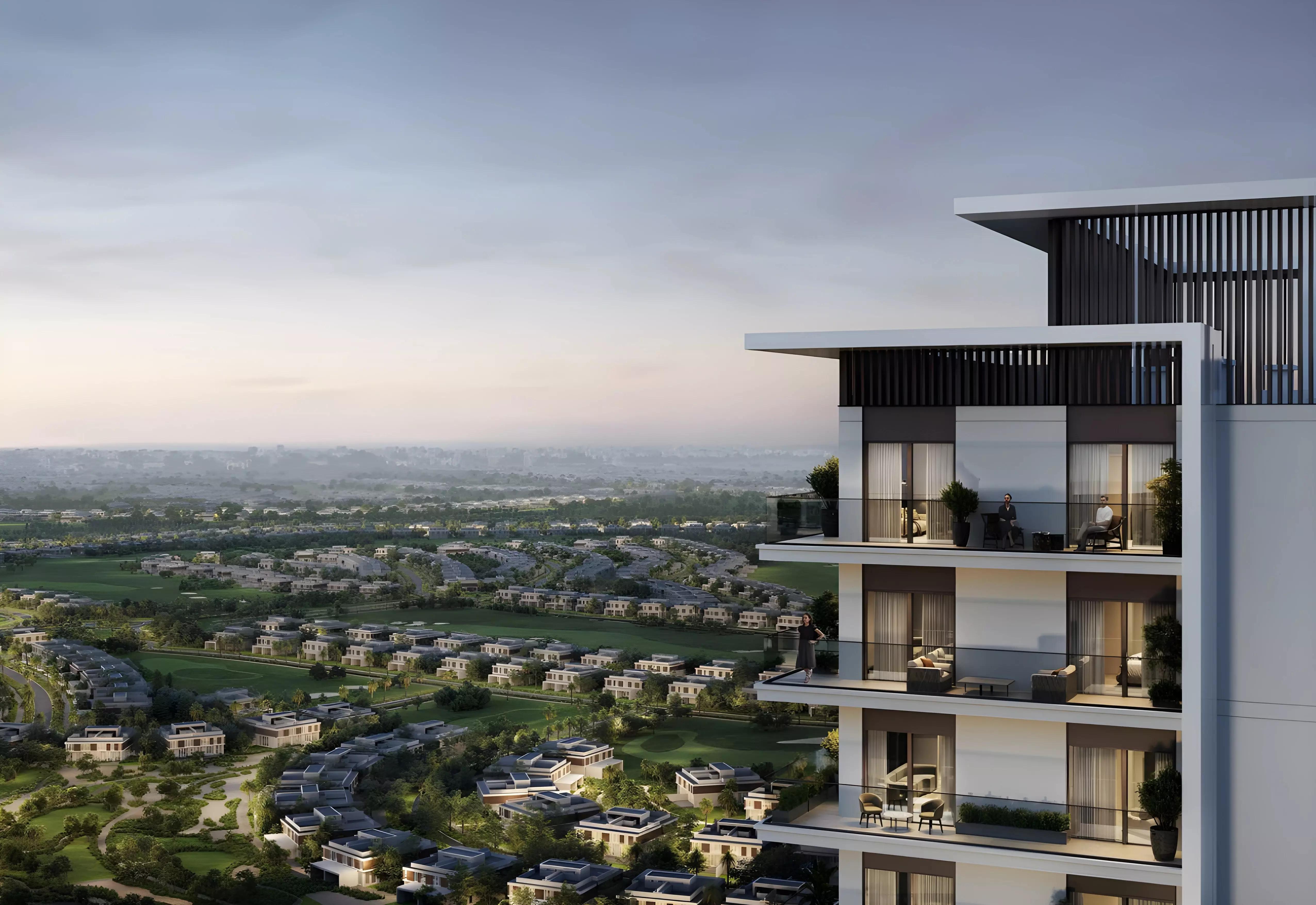 Kanyon by Beyond building rendering with waterfront views, Dubai Maritime City