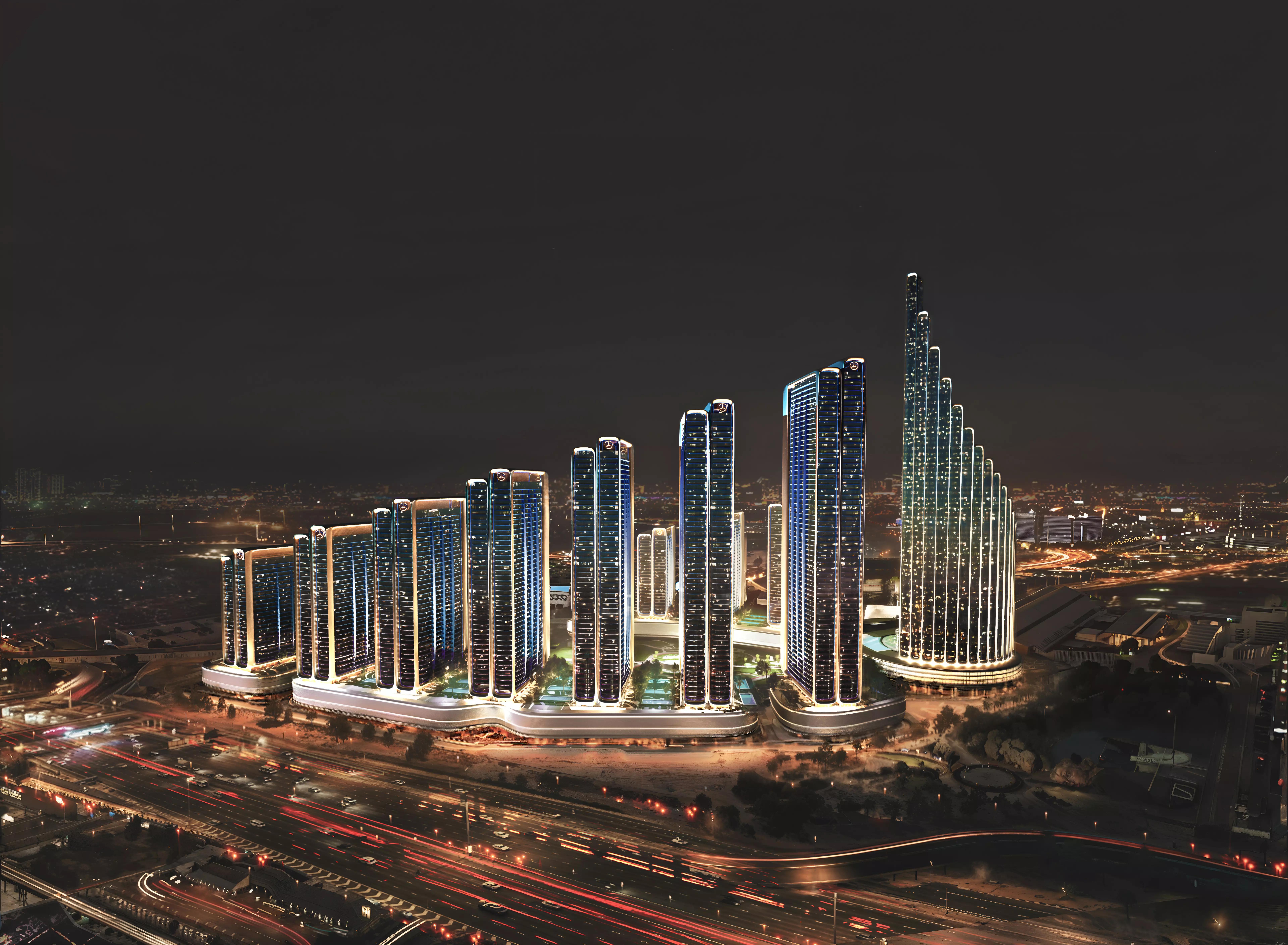 Indoor swimming pool at Binghatti Maybach, Nad Al Sheba