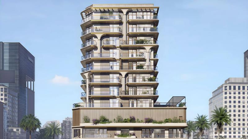 Liora Residences exterior facade view, Dubai Islands