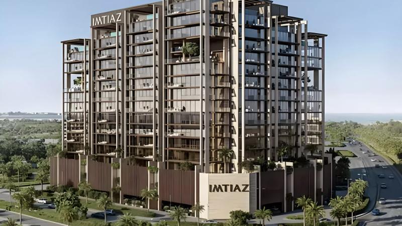 Seacliff tower exterior view, Dubai Islands, Dubai