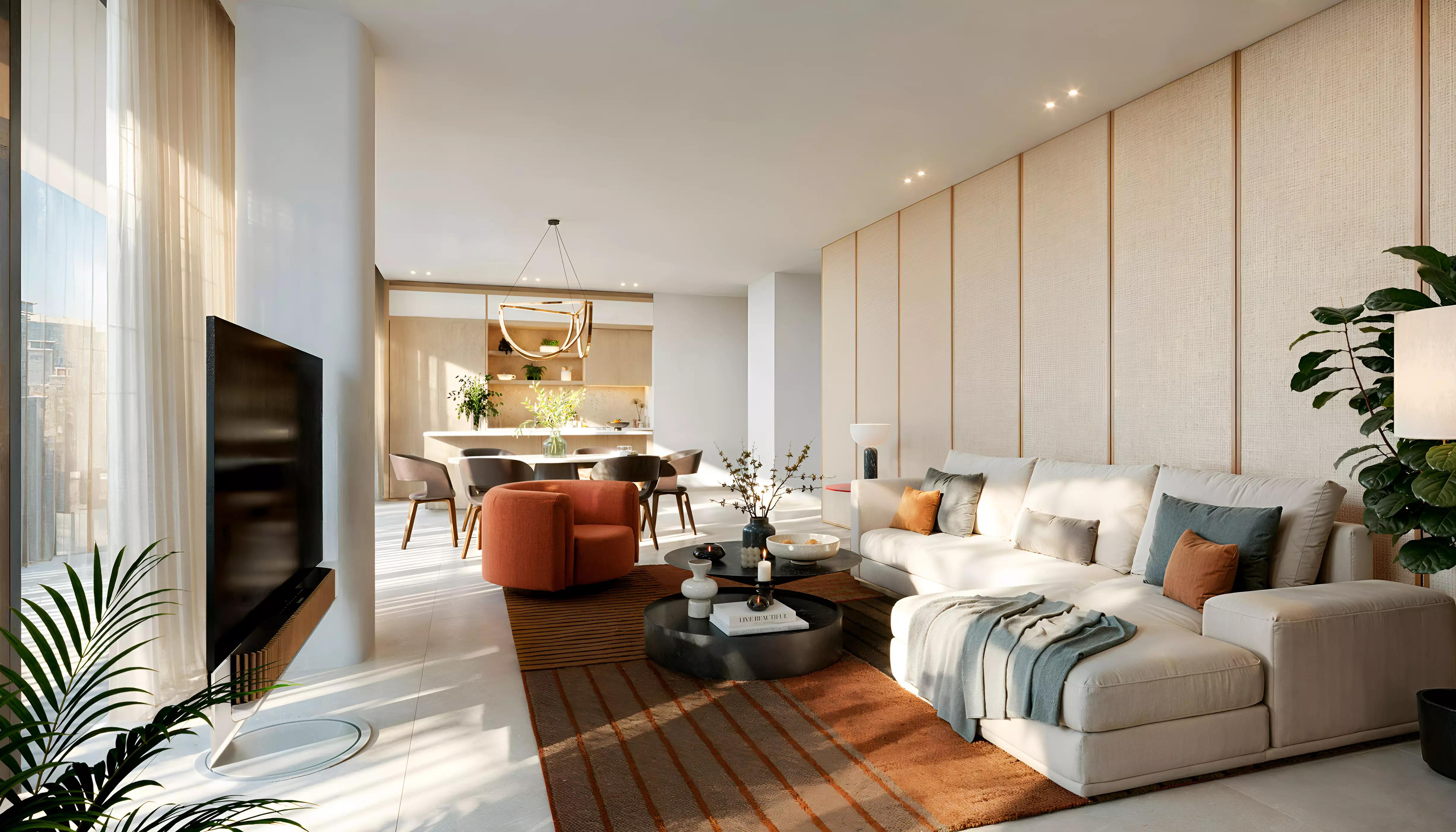 Eden House The Park amenity terrace overlooking greenery, Al Wasl, Dubai