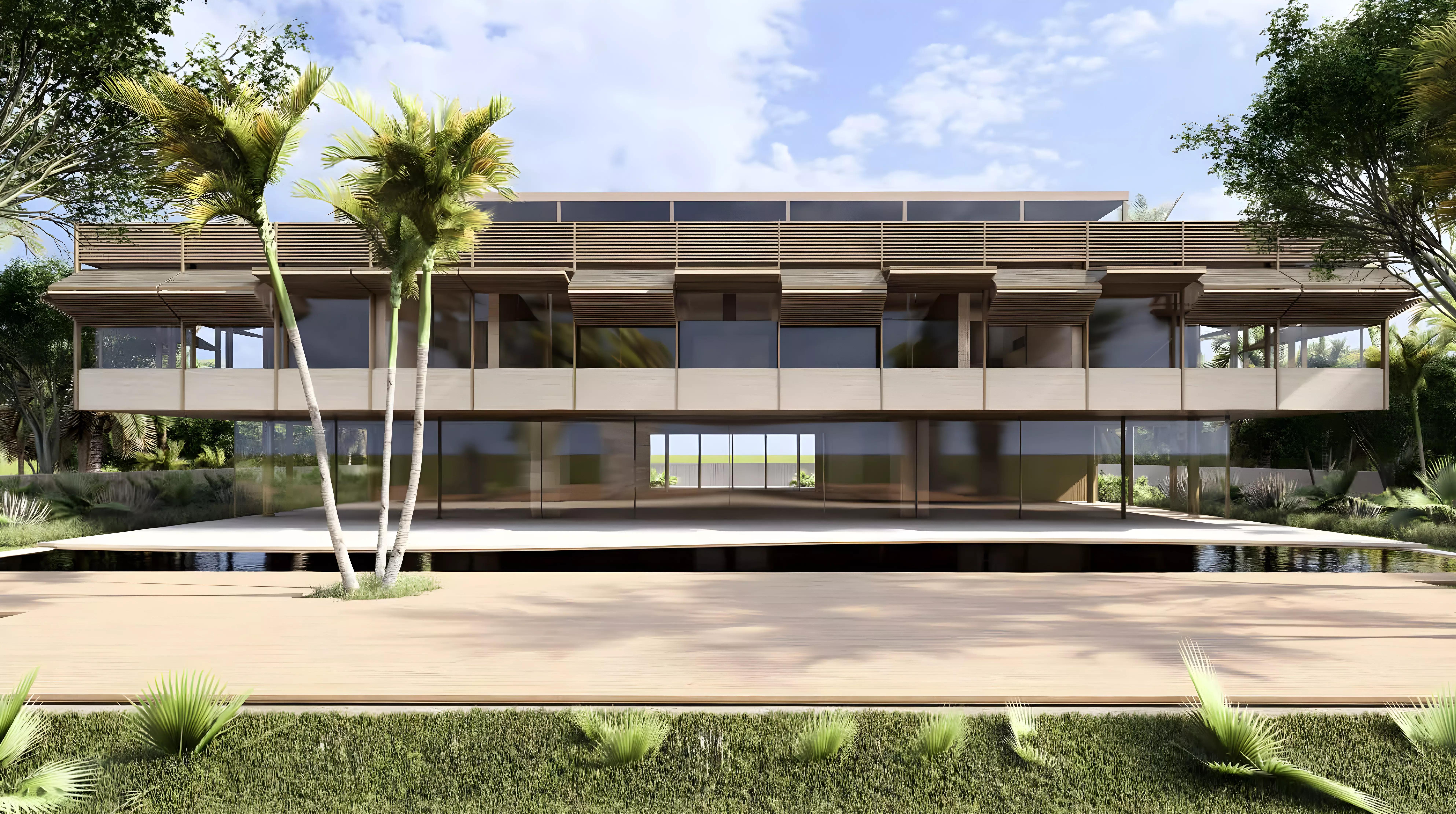 Sea Mirror villa outdoor terrace with sea view, Jumeirah Bay Island
