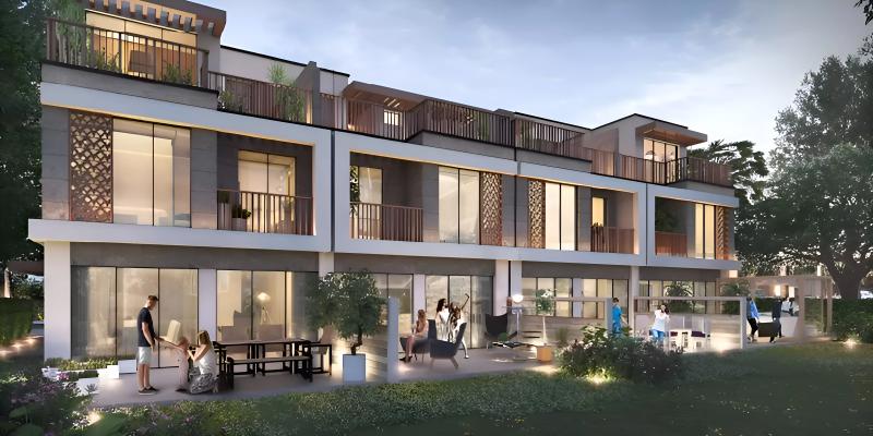Duo villa exterior at DAMAC Hills, Dubai