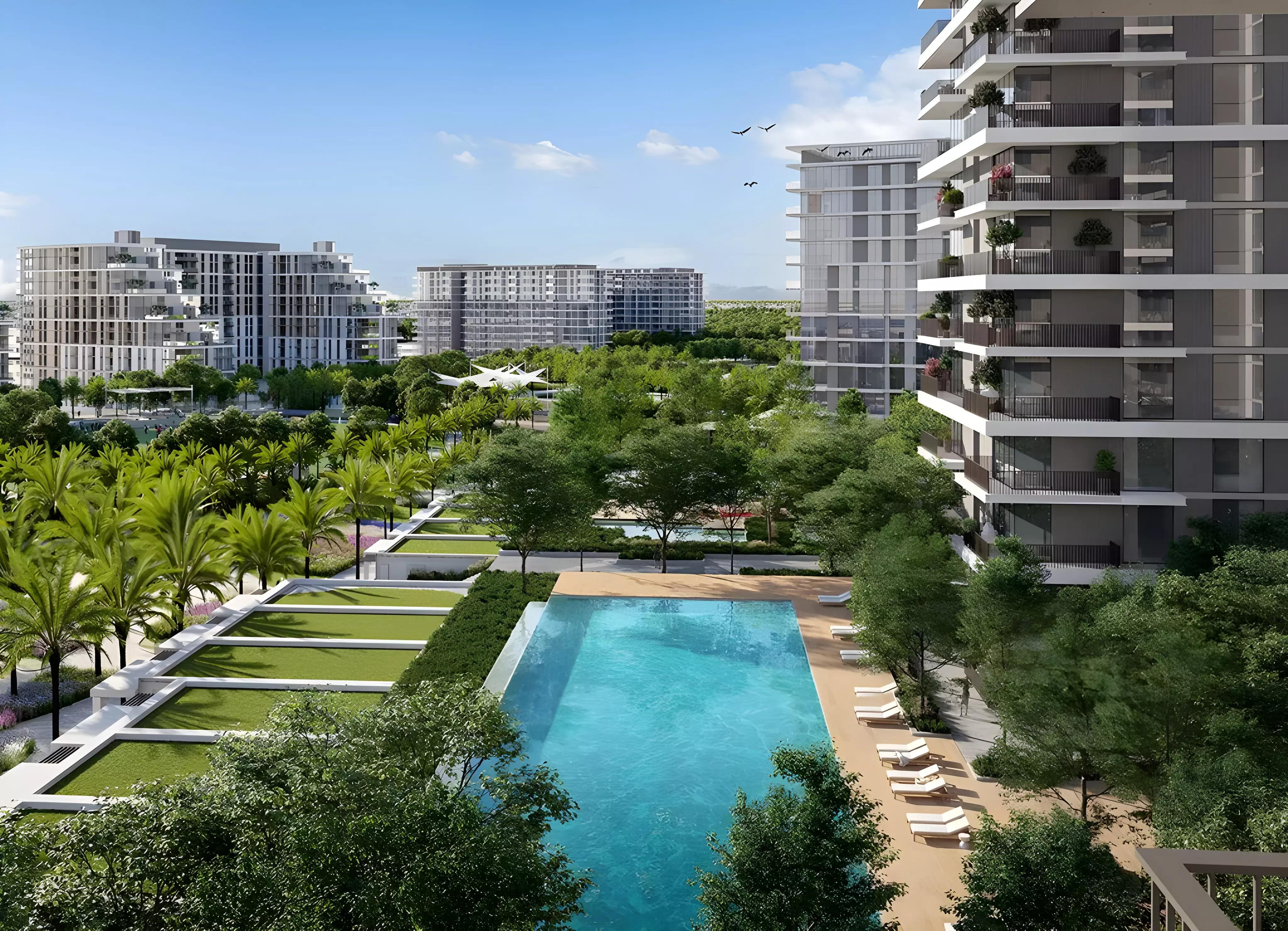 Palace Residences Dubai Hills apartment interior living space, Dubai Hills Estate, Dubai
