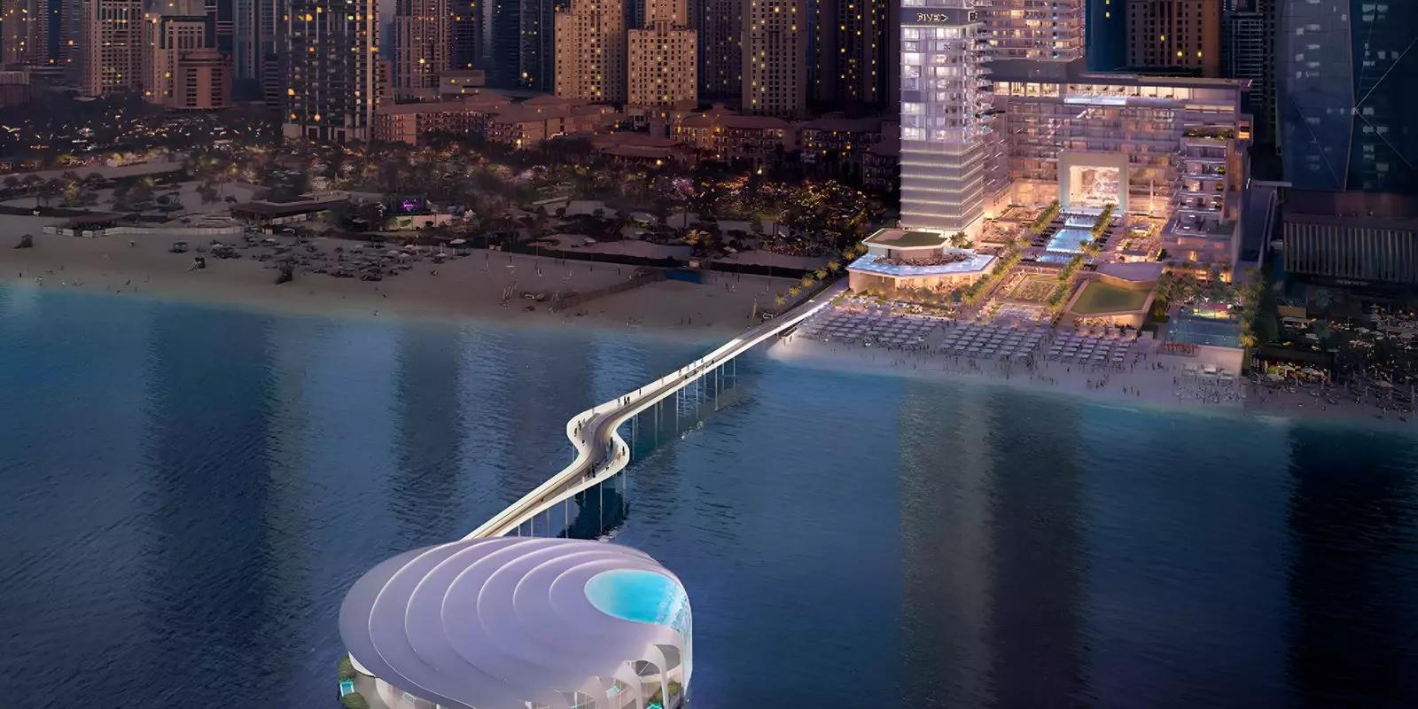 Sensoria at Five Luxe balcony view over Jumeirah Beach Residence, Dubai