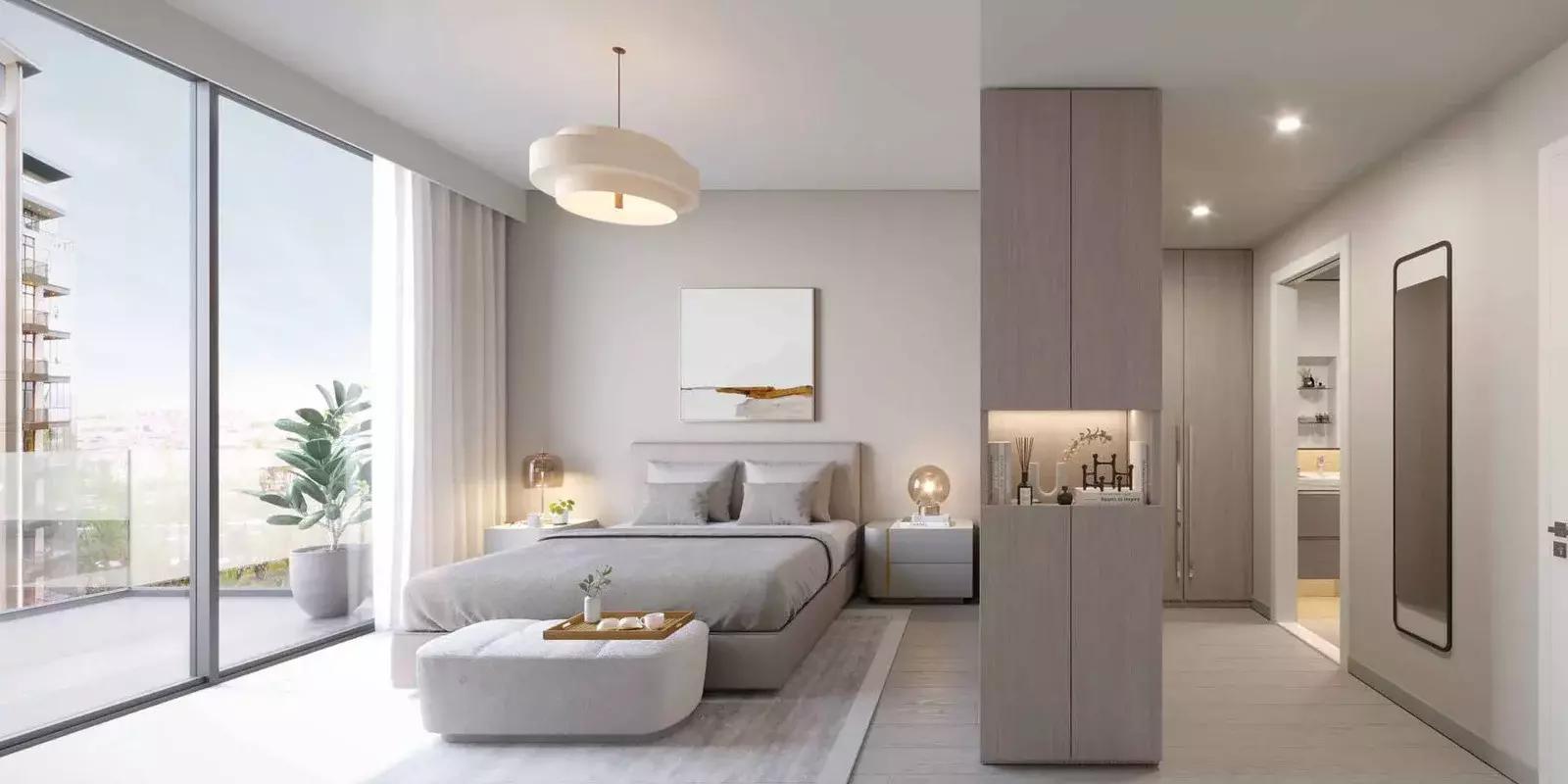 Berkeley Place exterior view with surrounding community, Sobha Hartland, Dubai