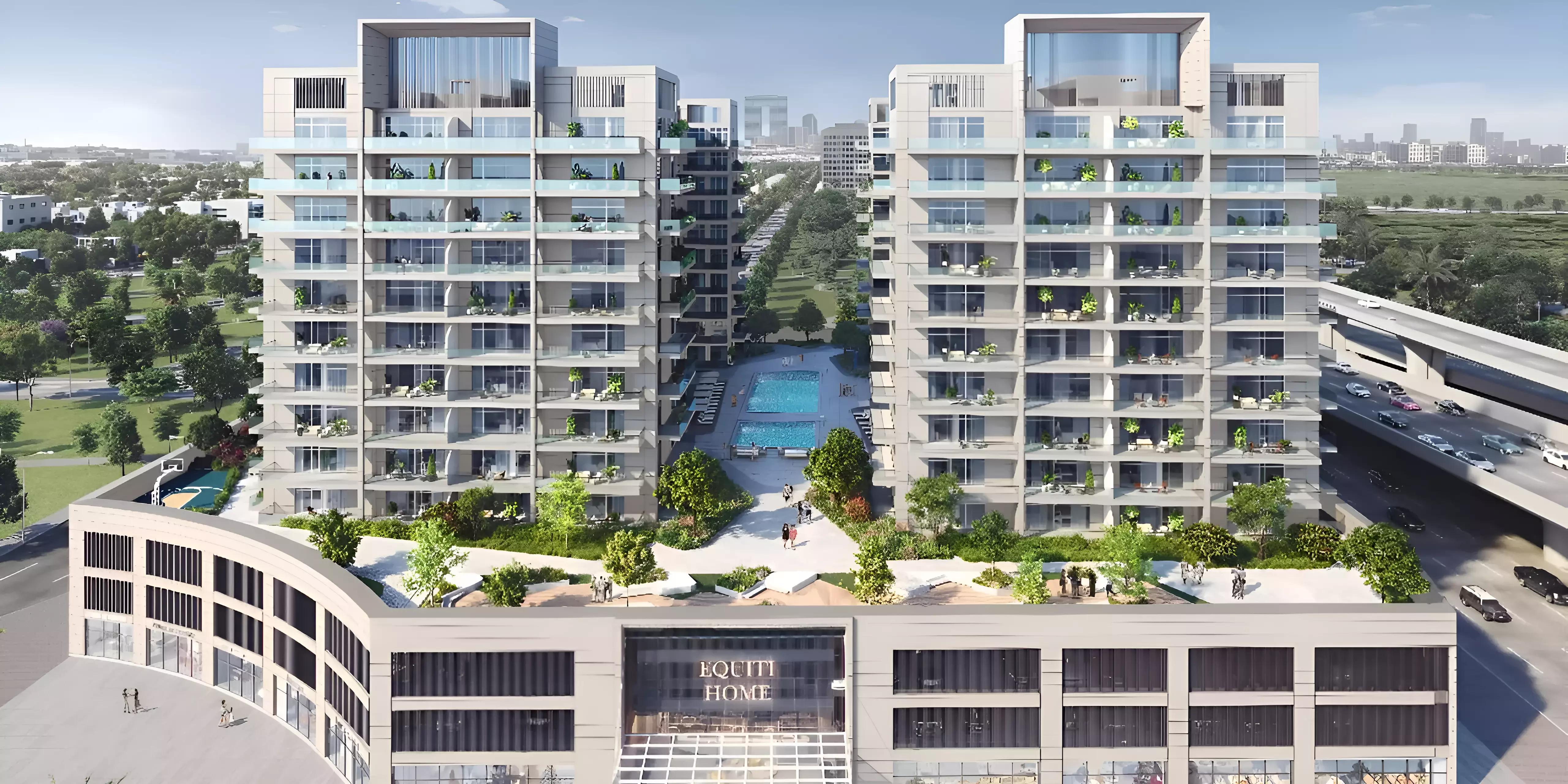 Equiti Home exterior facade view, Al Furjan, Dubai
