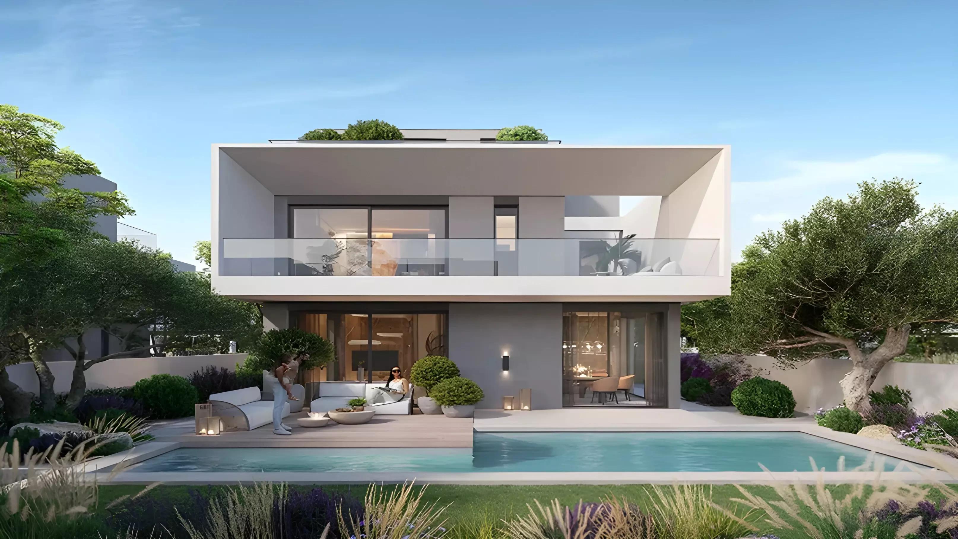 Park Gate Phase 2 outdoor pool and terrace, Dubai Hills Estate
