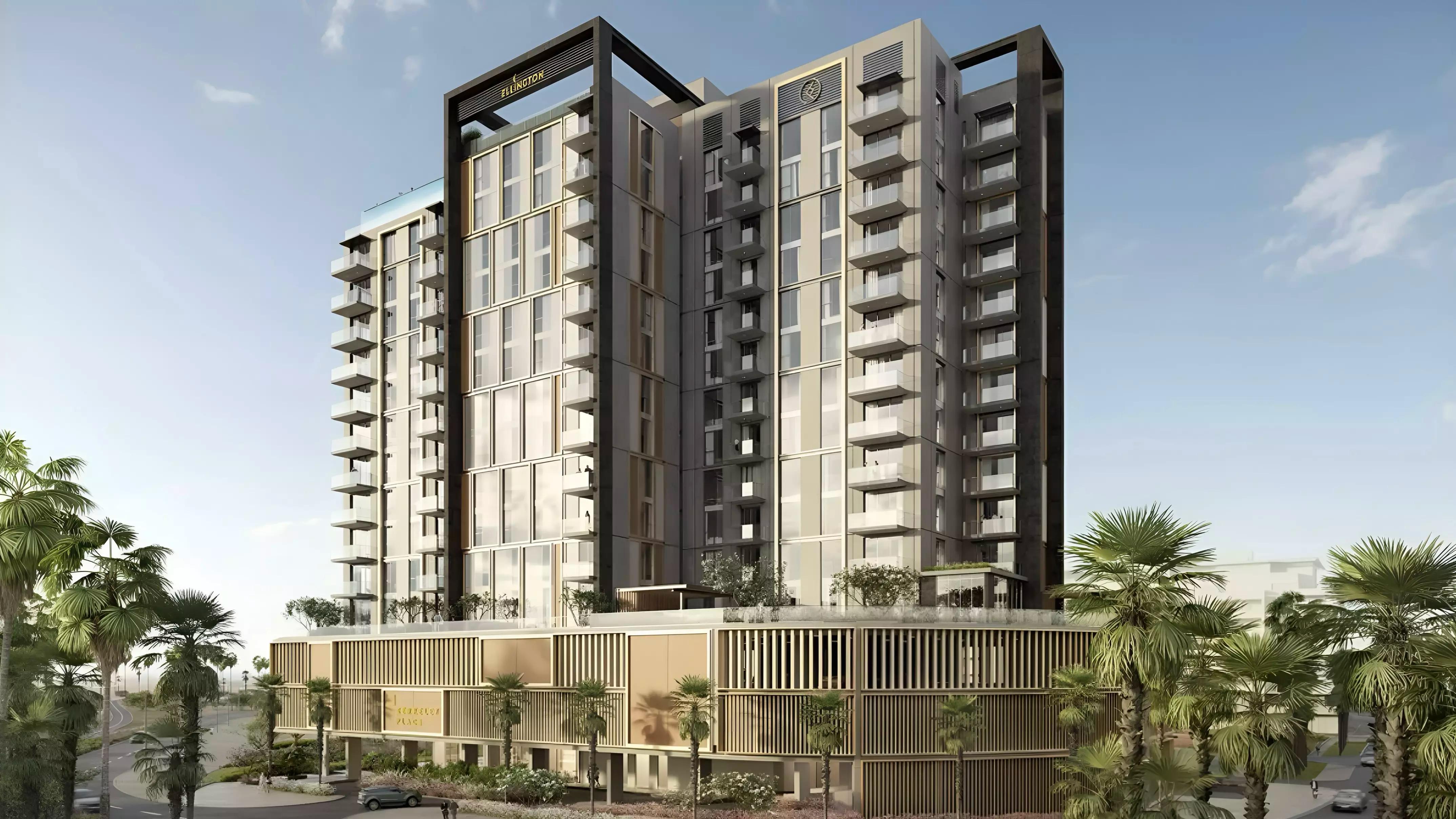 Berkeley Place residential building exterior, Sobha Hartland, Dubai
