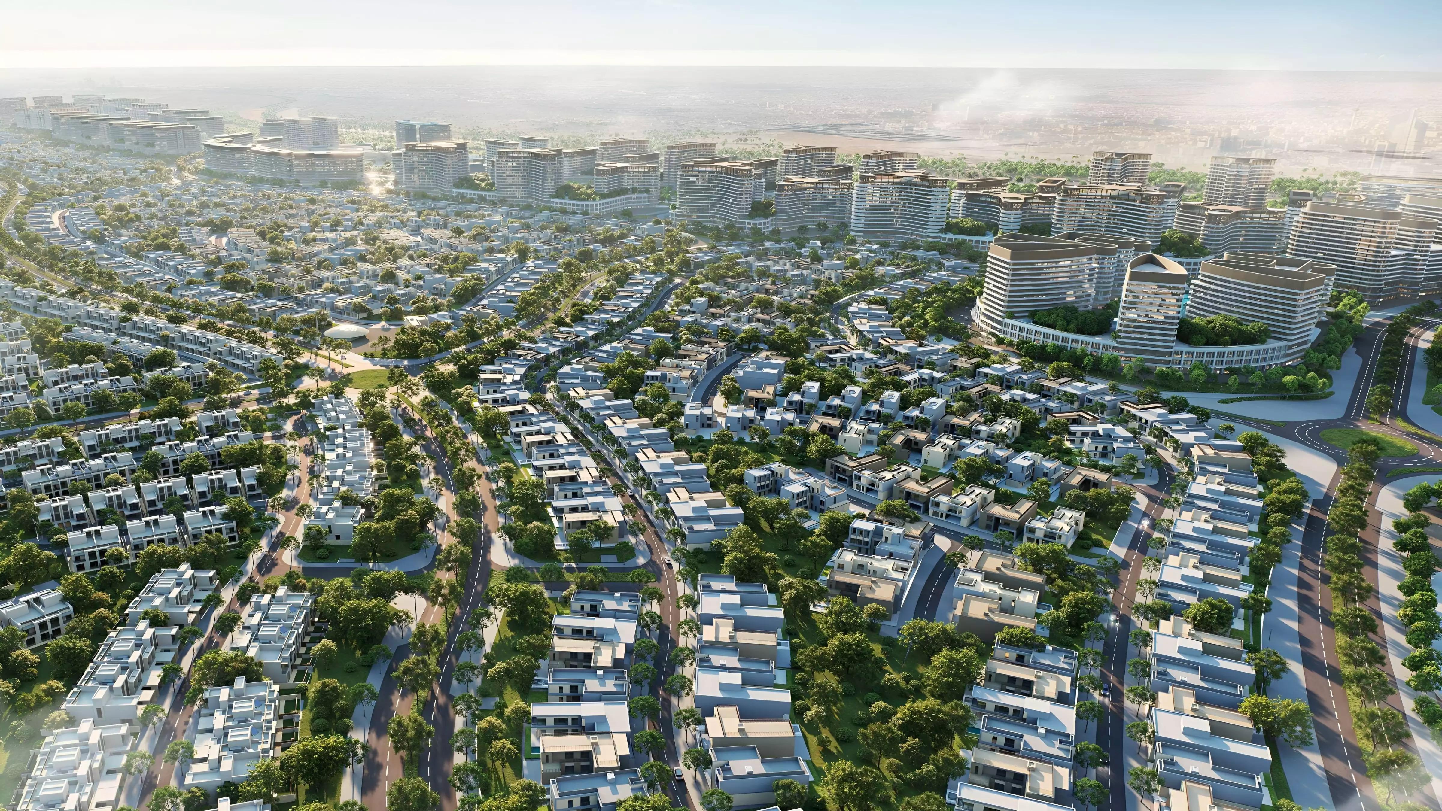 The Greens villas surrounded by water features and gardens, Sobha Sanctuary
