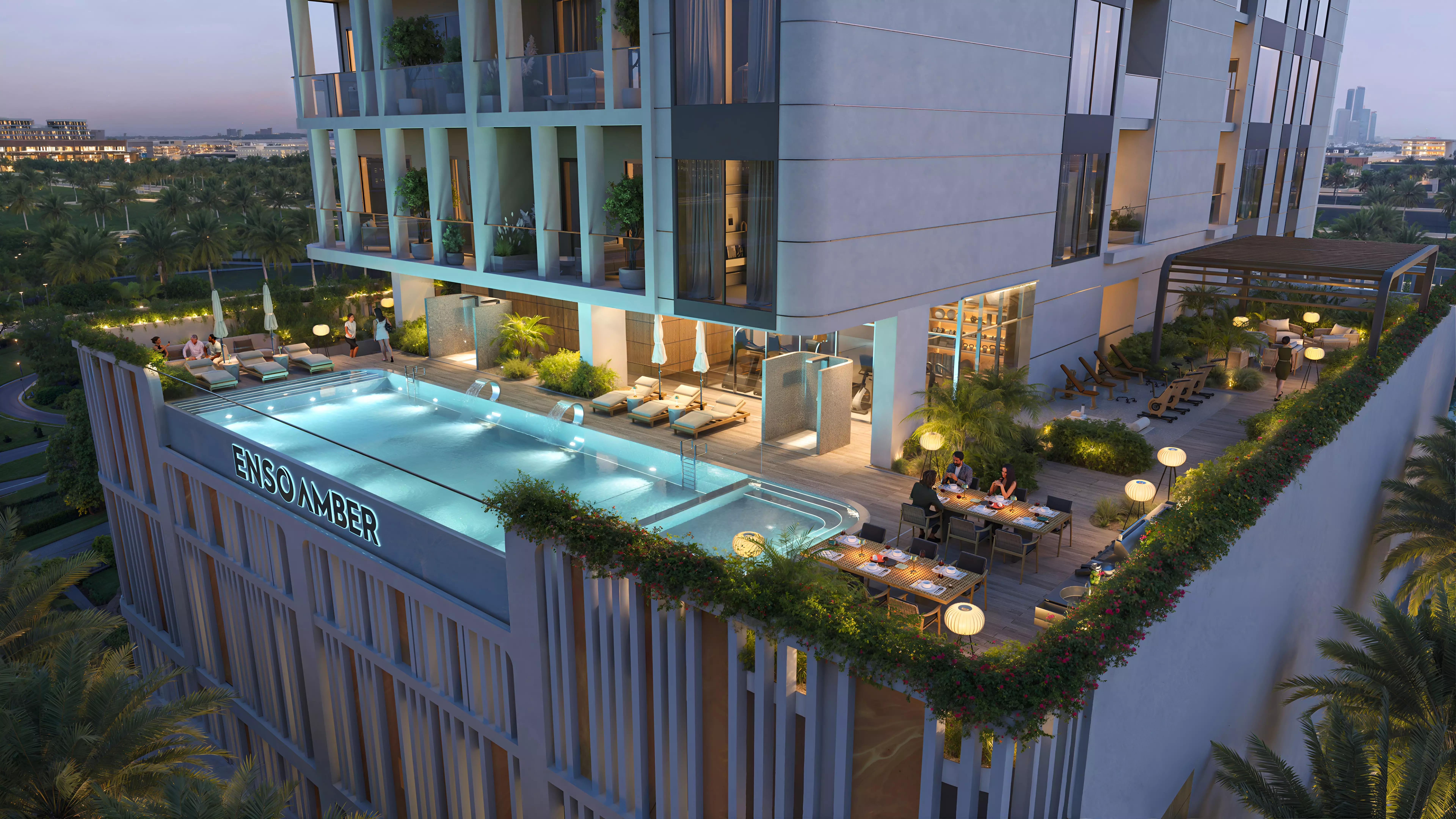 Enso Amber lobby or interior common area rendering, Al Satwa, Dubai