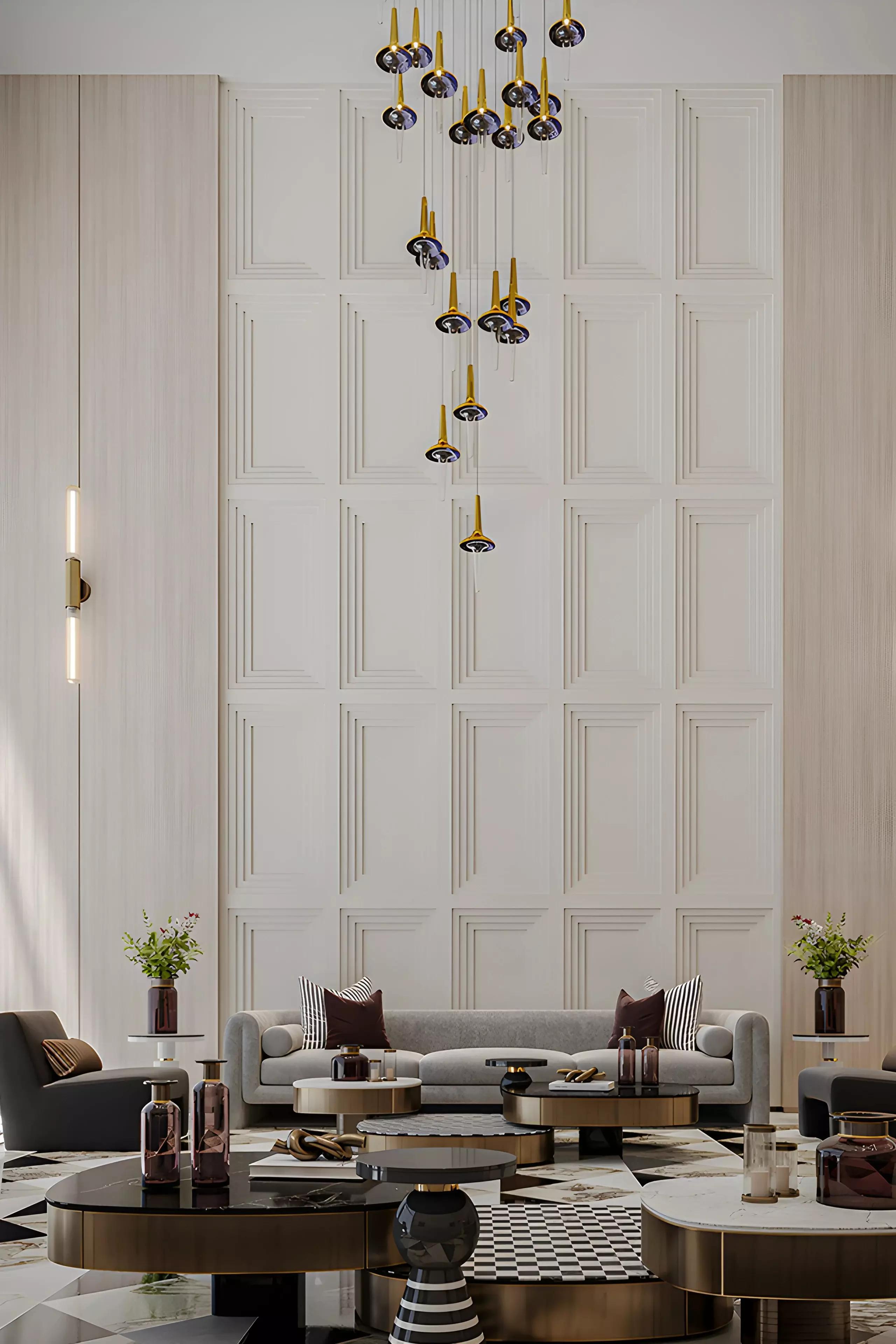 Floarea Residence apartment interior living area, Arjan, Dubai