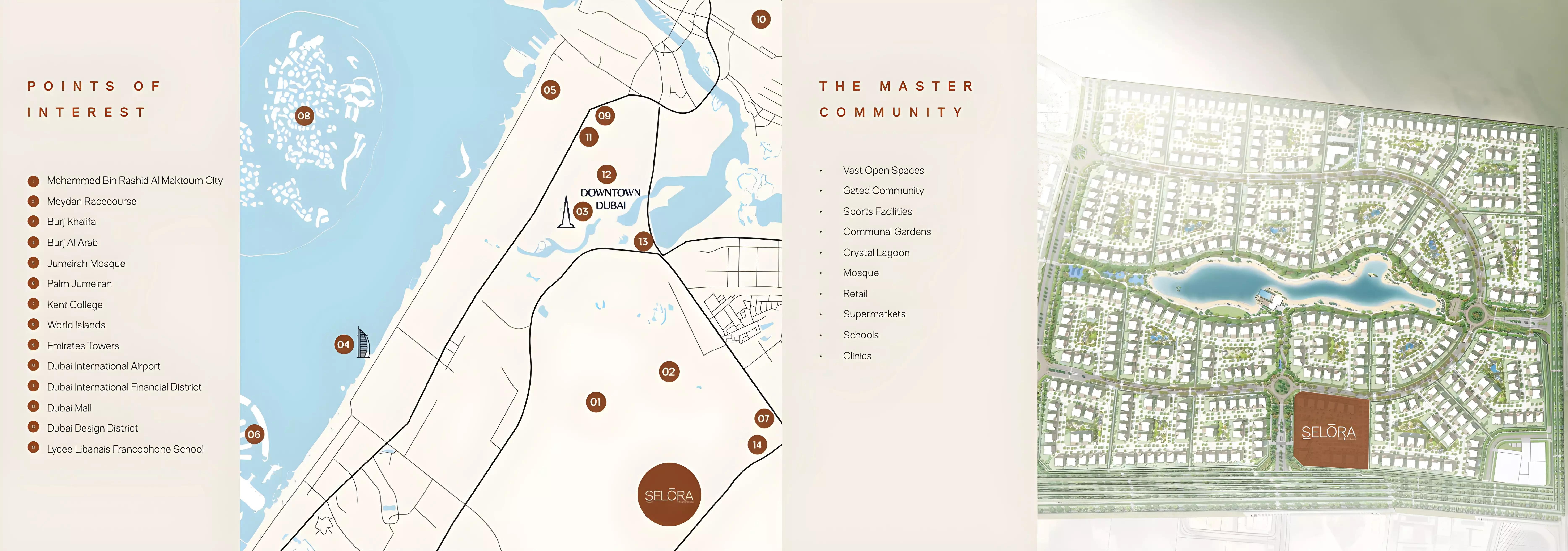 Selora Residences masterplan layout, MBR City, Dubai