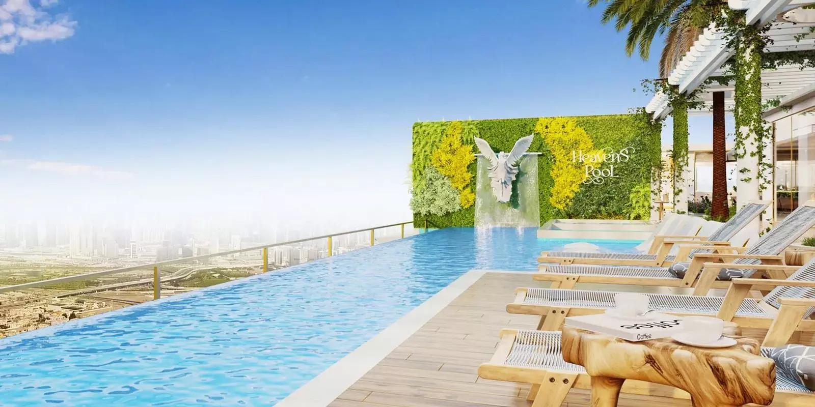 Vincitore Volare building elevation view, Arjan, Dubai