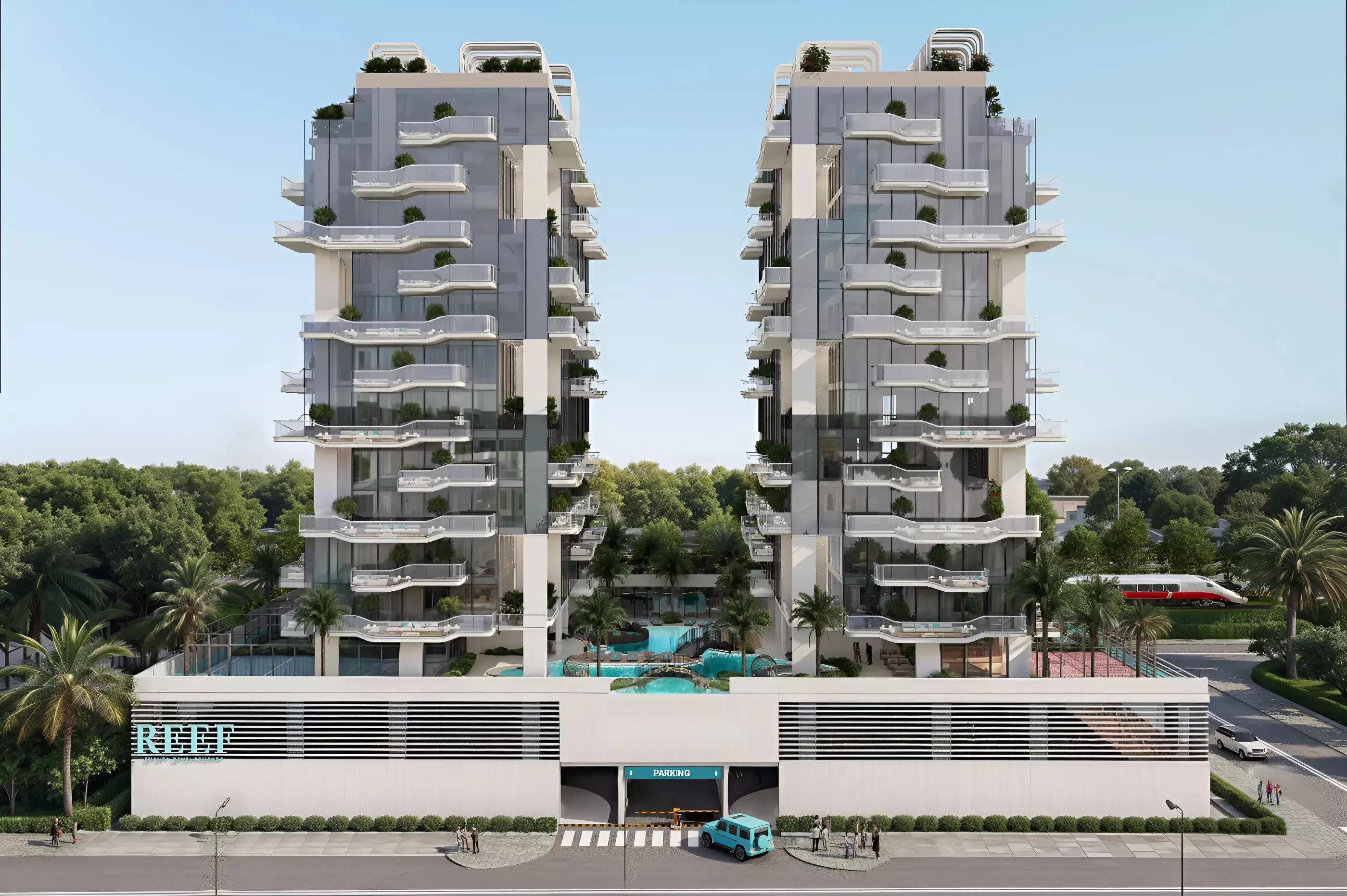 Reef 999 indoor swimming pool area, Al Furjan, Dubai