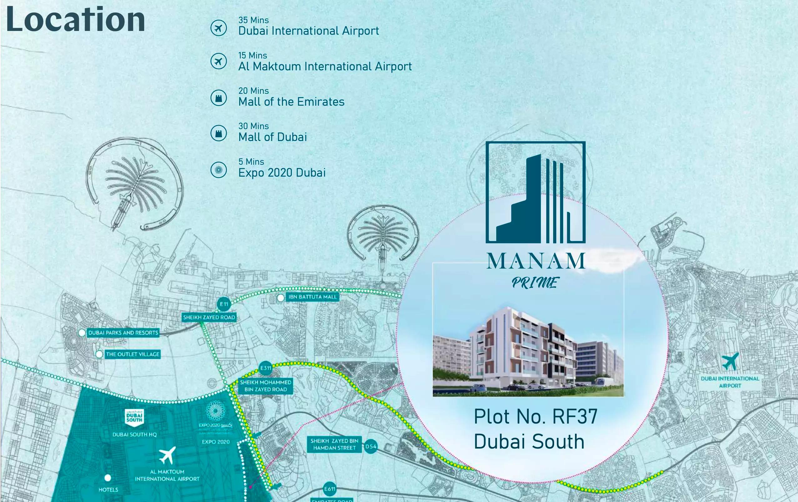 Manam Prime master plan layout, Dubai South (Dubai World Central)