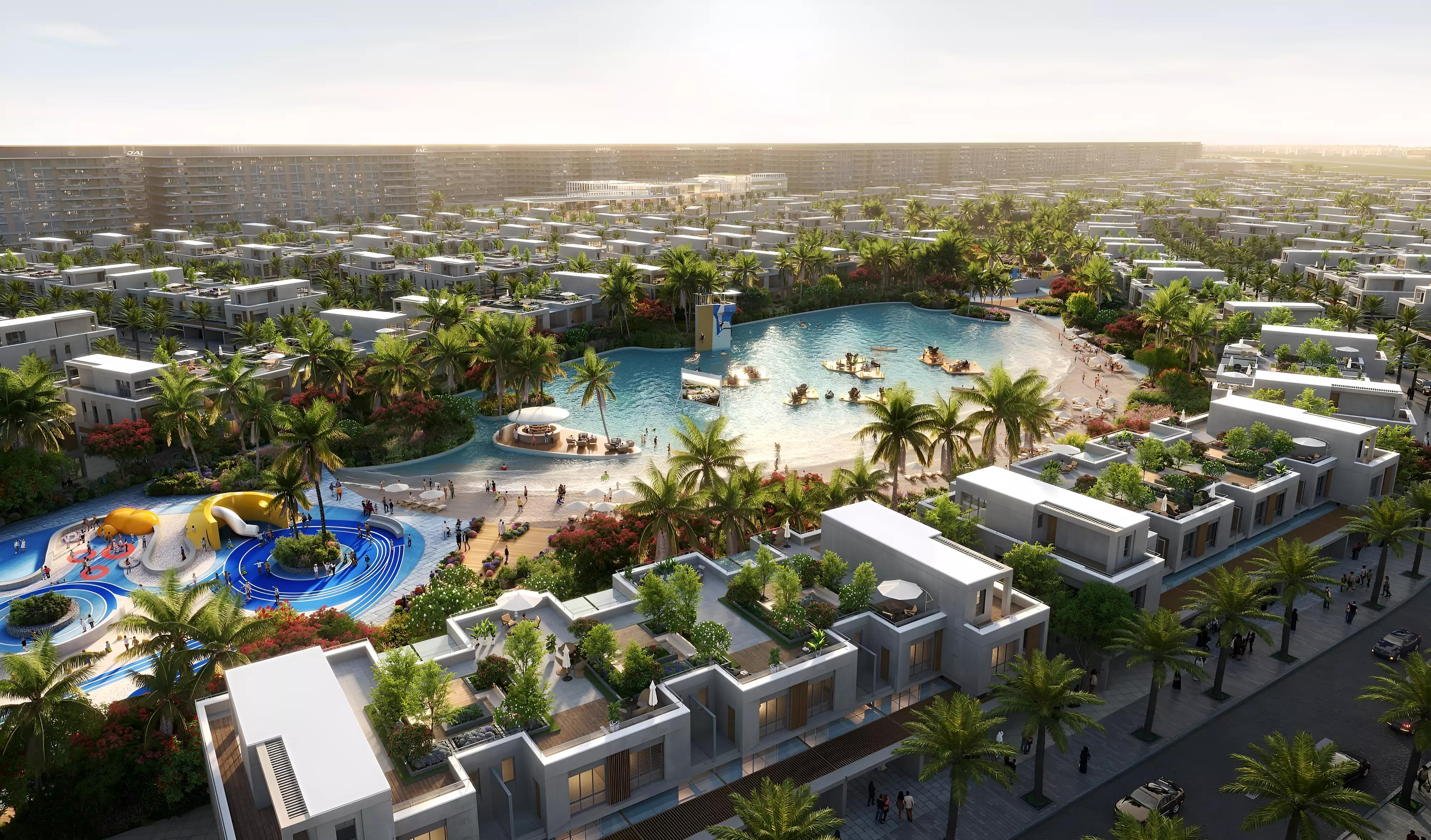 Damac Riverside Views Marine 1 landscaped courtyard and gardens