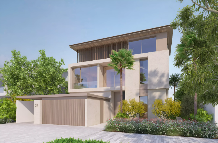 Villa Wave Crest exterior view at Palm Jebel Ali, Dubai