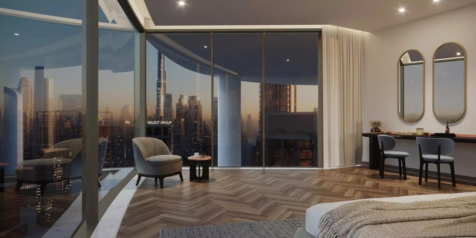 Jumeirah Living Business Bay shared pool deck, Peninsula, Business Bay, Dubai