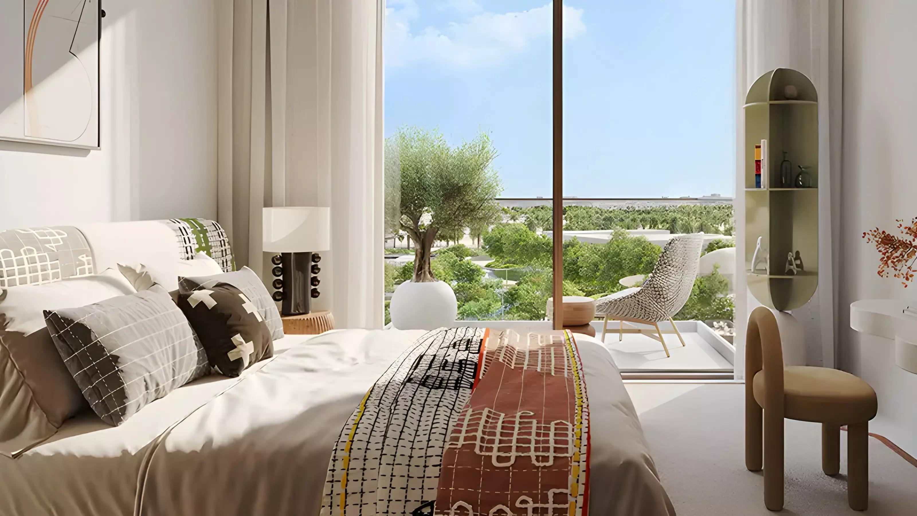 Hillsedge apartment building facade view, Dubai Hills Estate