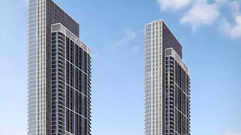 Sobha Creek Vistas Heights tower exterior view, Sobha Hartland, Dubai