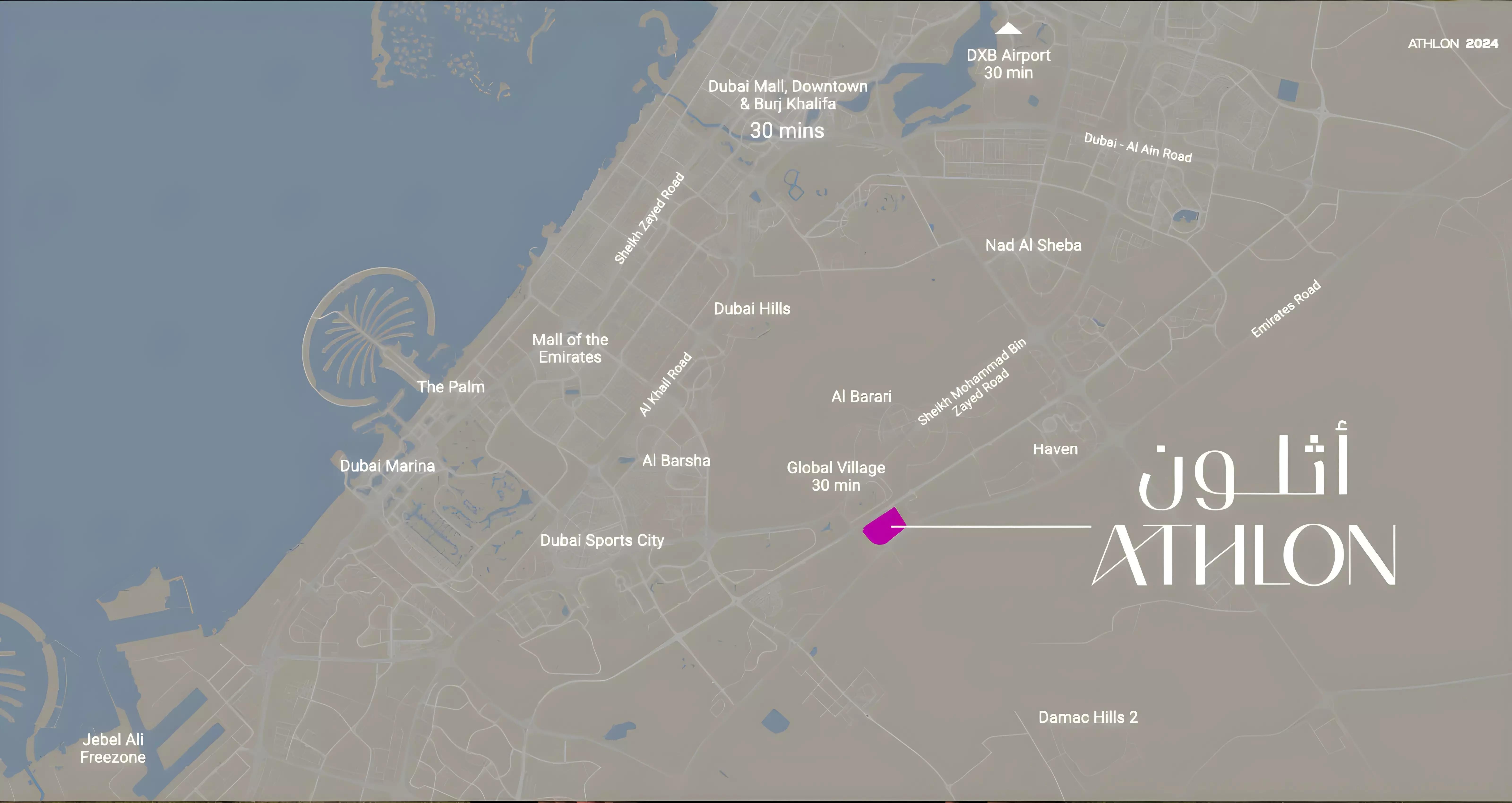Vitalon at Athlon master plan layout, Athlon by Aldar, Dubai