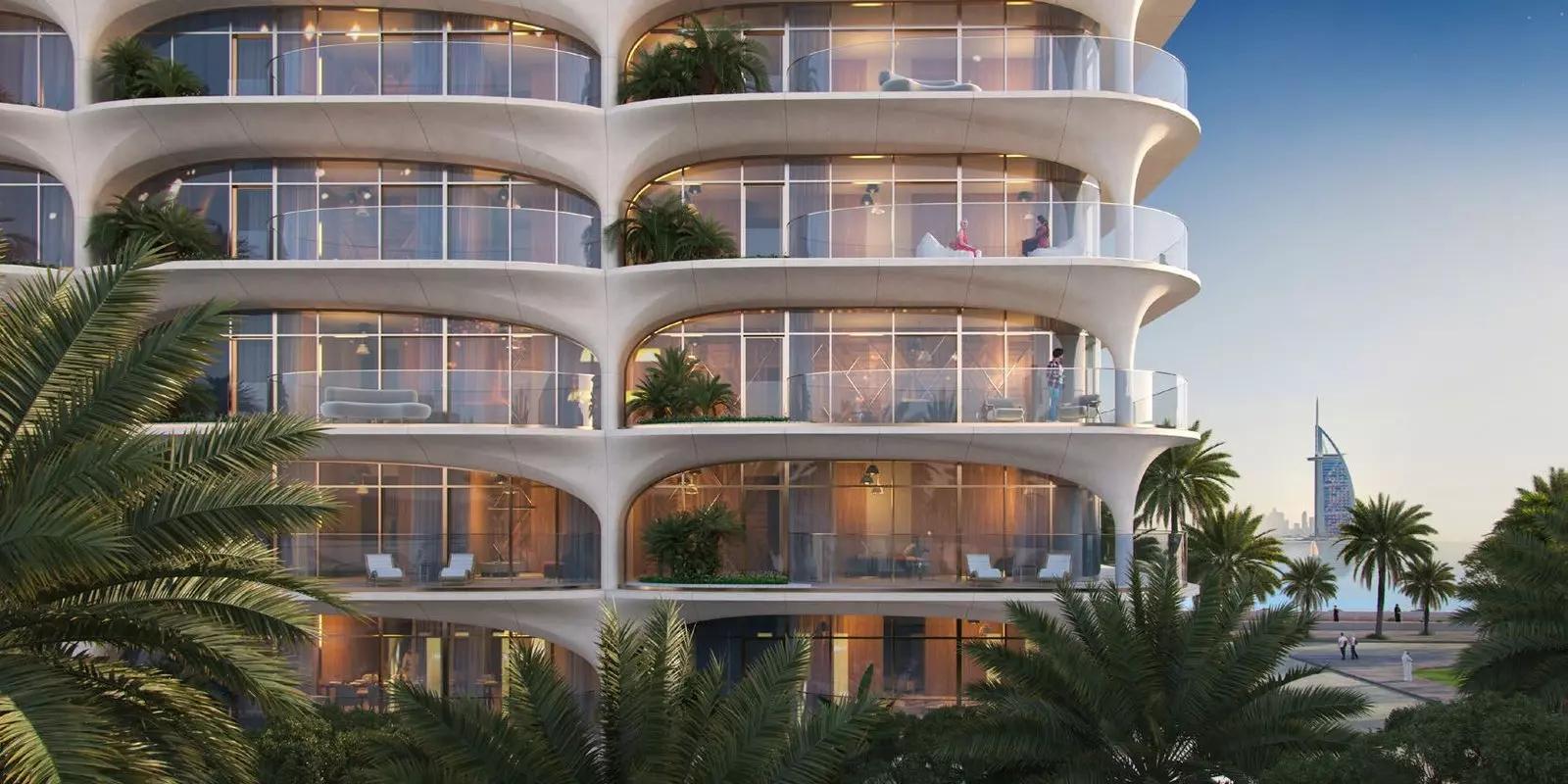 Ellington Ocean House waterfront elevation with sea view, Palm Jumeirah, Dubai