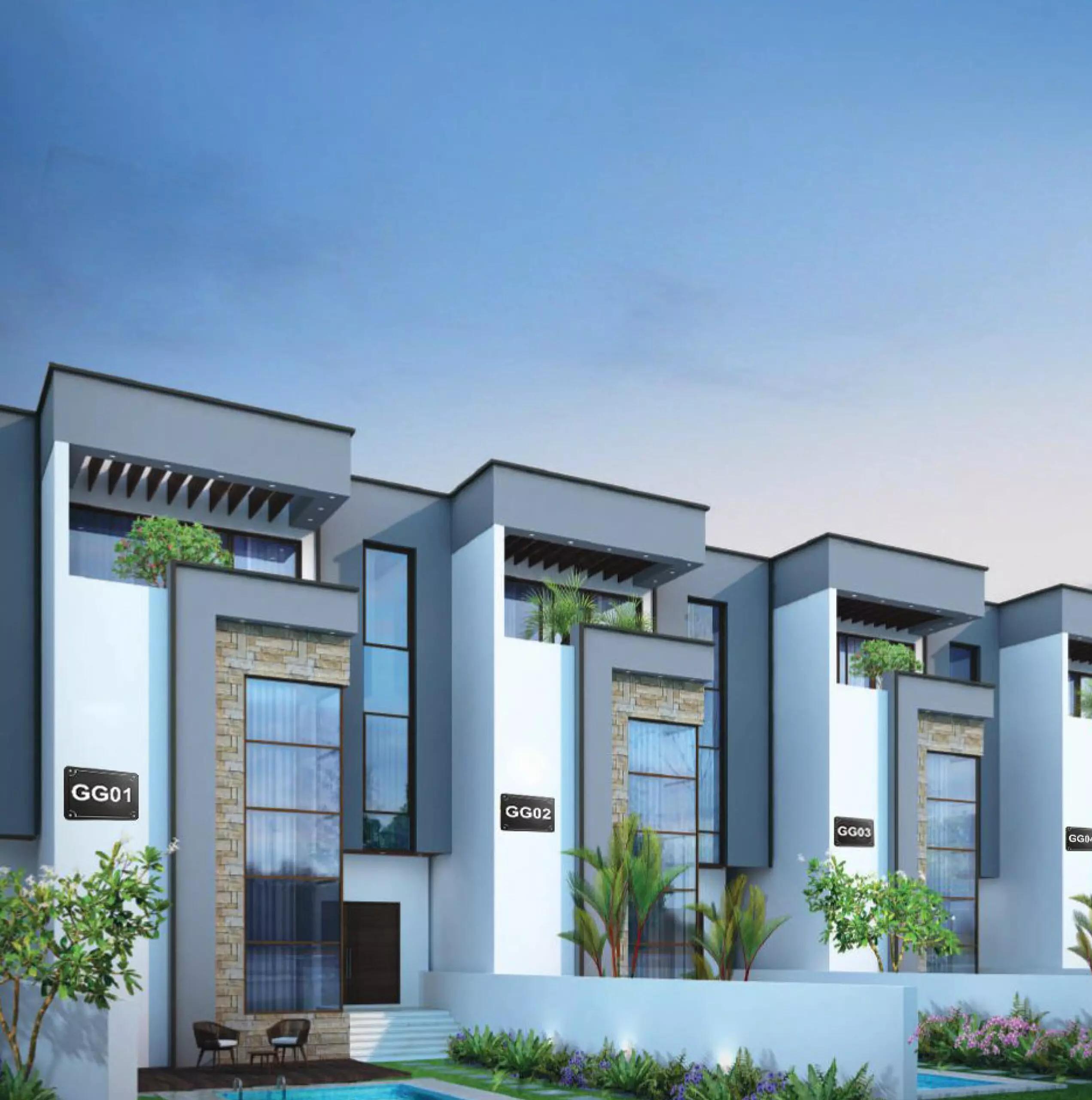 Grand Glow townhouse interior living space, JVC, Dubai