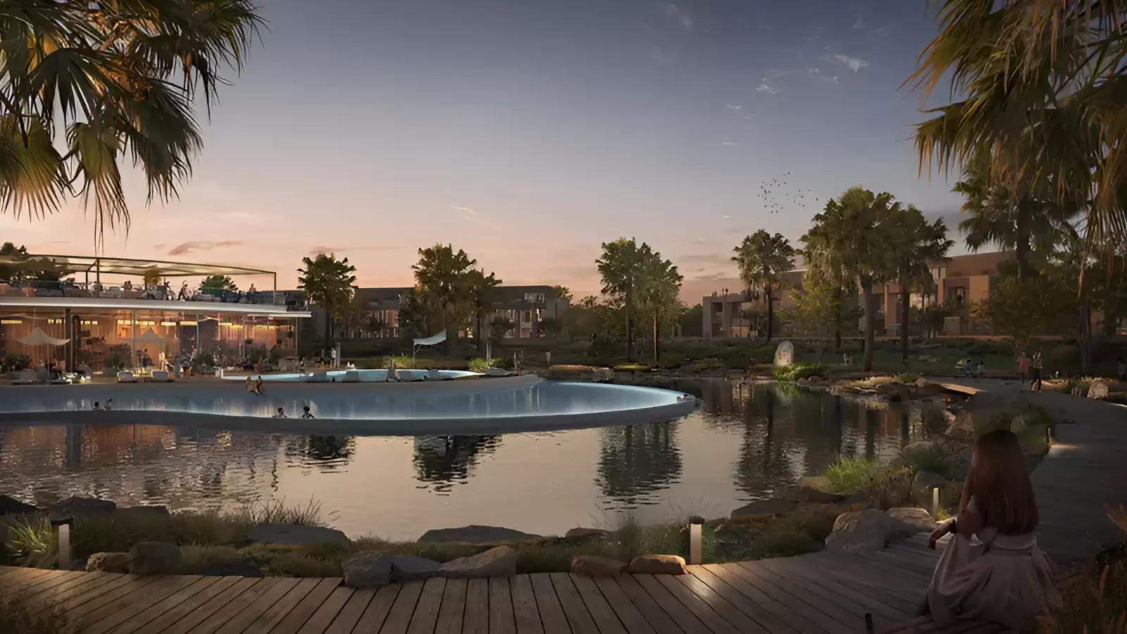 Glade villa facade and driveway view, Haven by Aldar, Dubai
