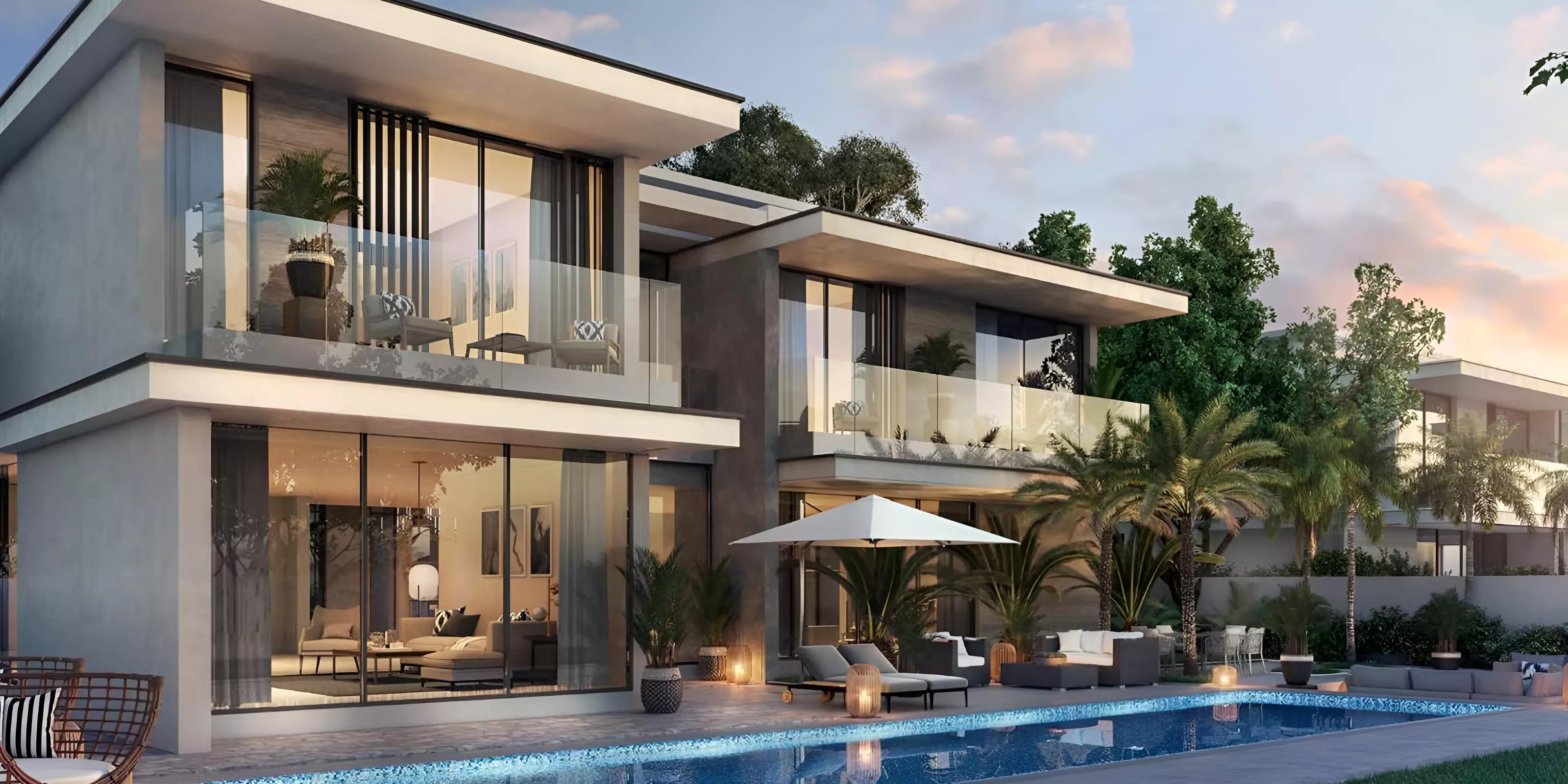 Majestic Vistas Lamborghini Mansions villa exterior at Dubai Hills Estate, Emaar