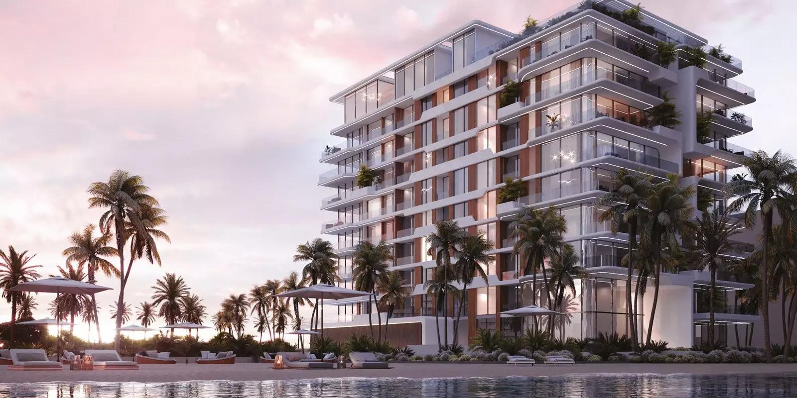 Luce Palm Jumeirah exterior facade view, The Crescent, Dubai