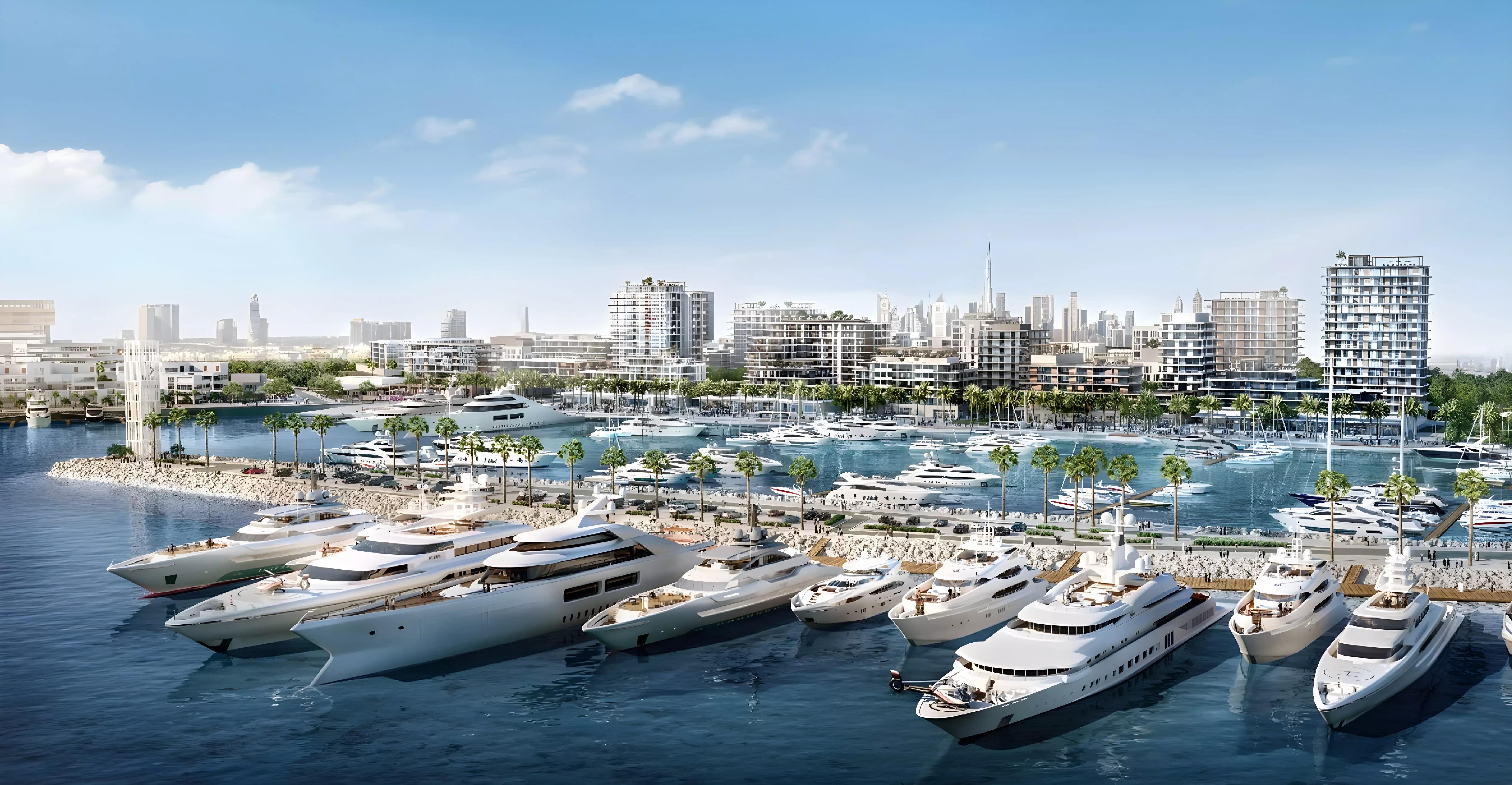 Emaar Fior residential building exterior at Mina Rashid, Dubai waterfront