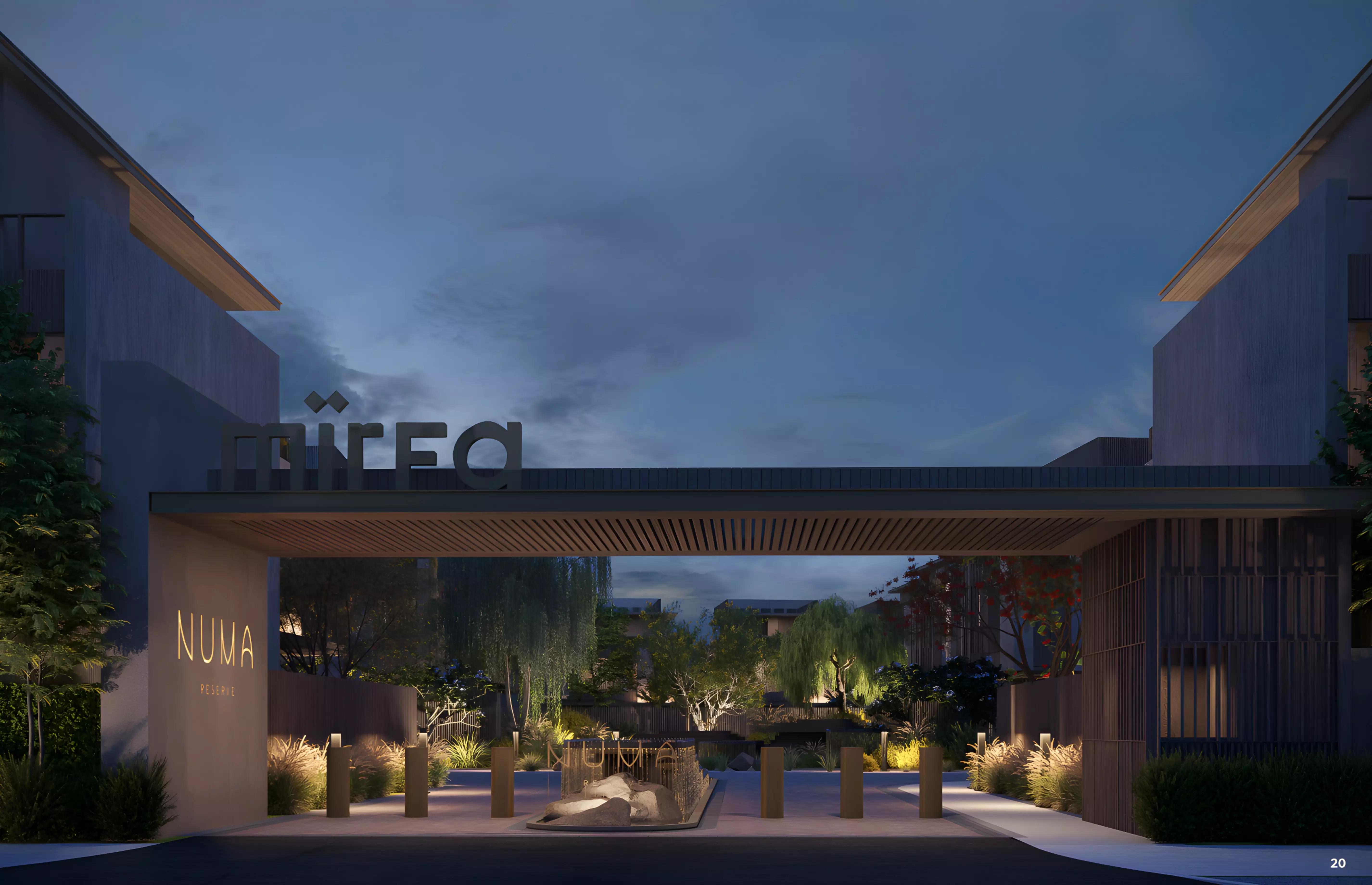 Numa Reserve community landscaping and pathway, MBR City, Dubai