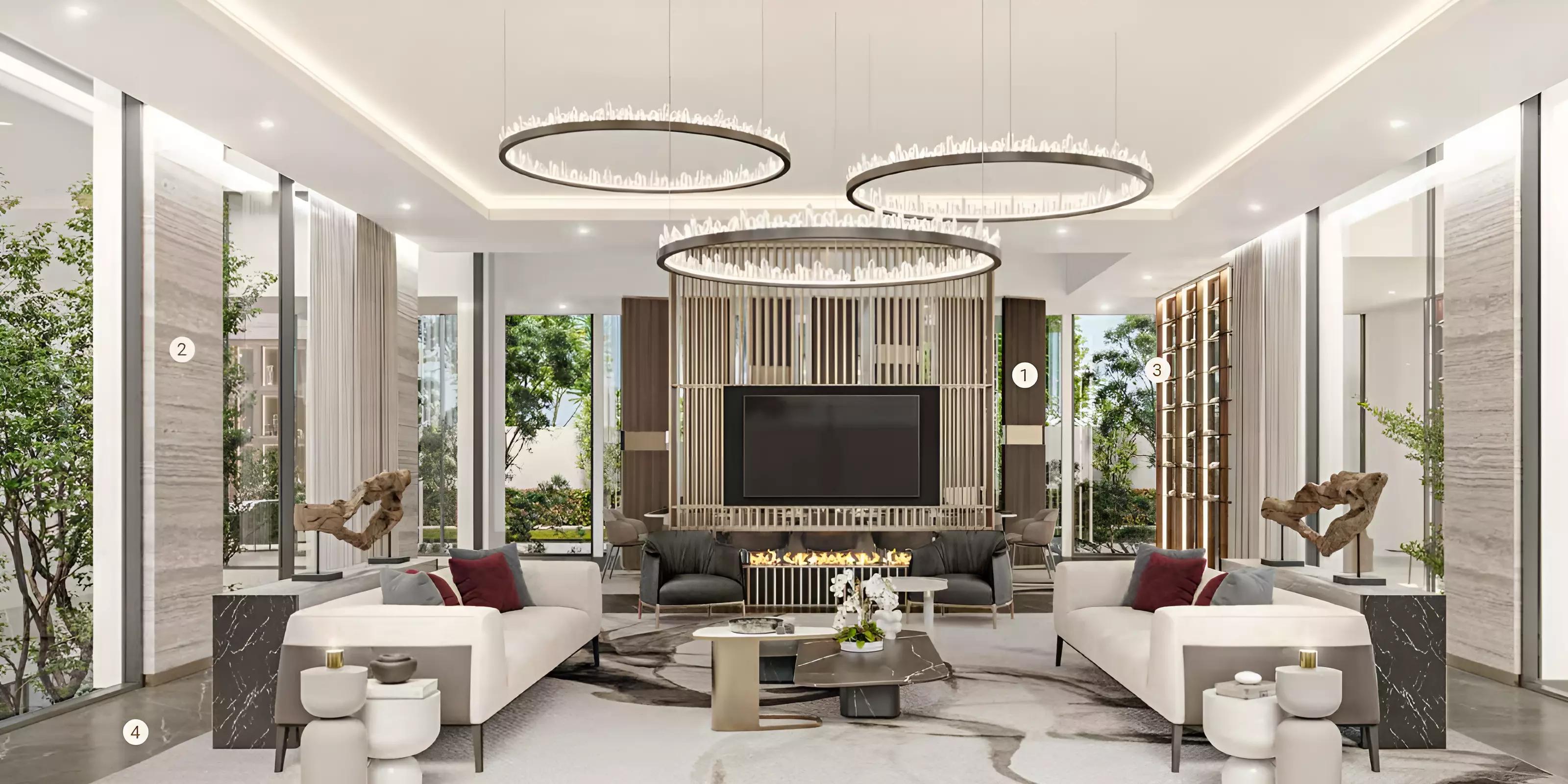Autograph Collection villa bedroom interior, DAMAC Hills, Dubai