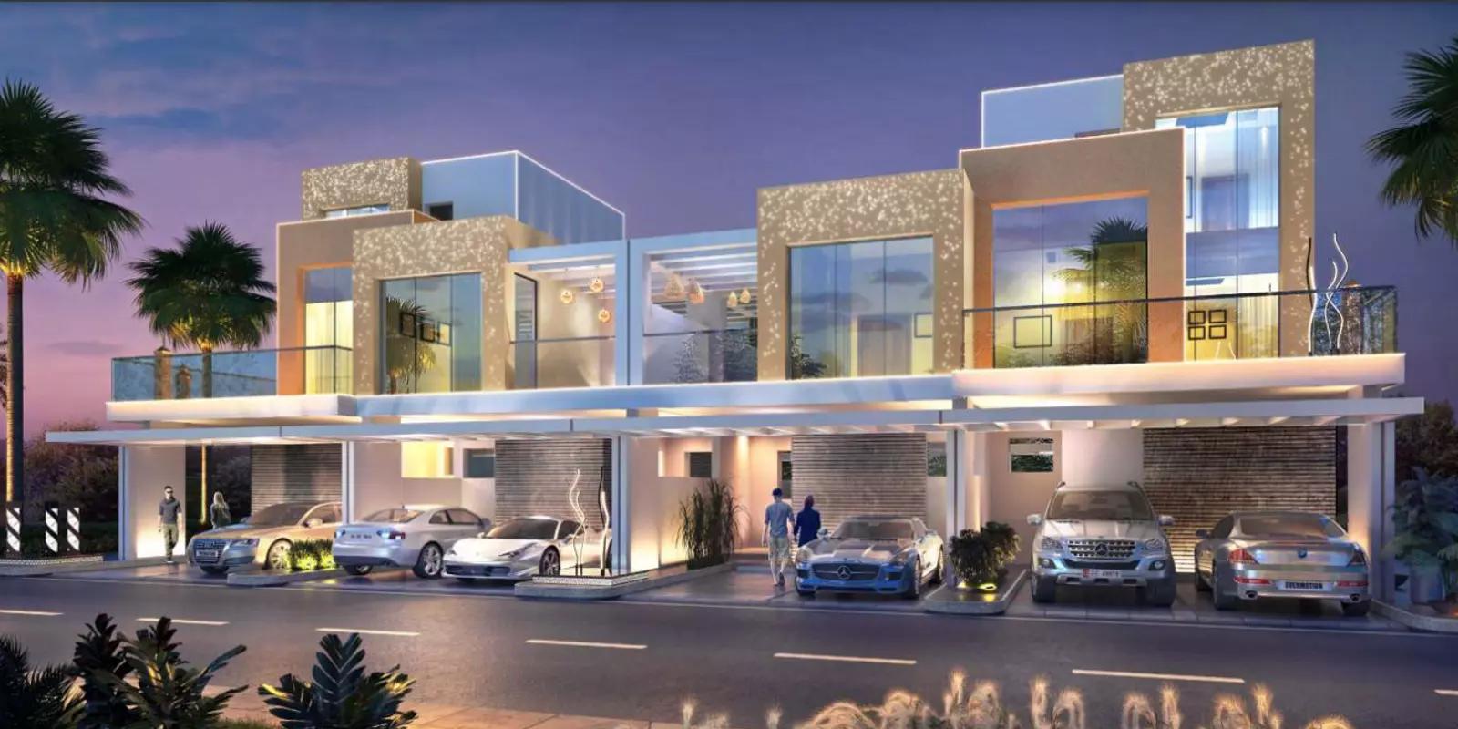 Greenwoods Phase 2 residential building exterior, DAMAC Hills, Dubai
