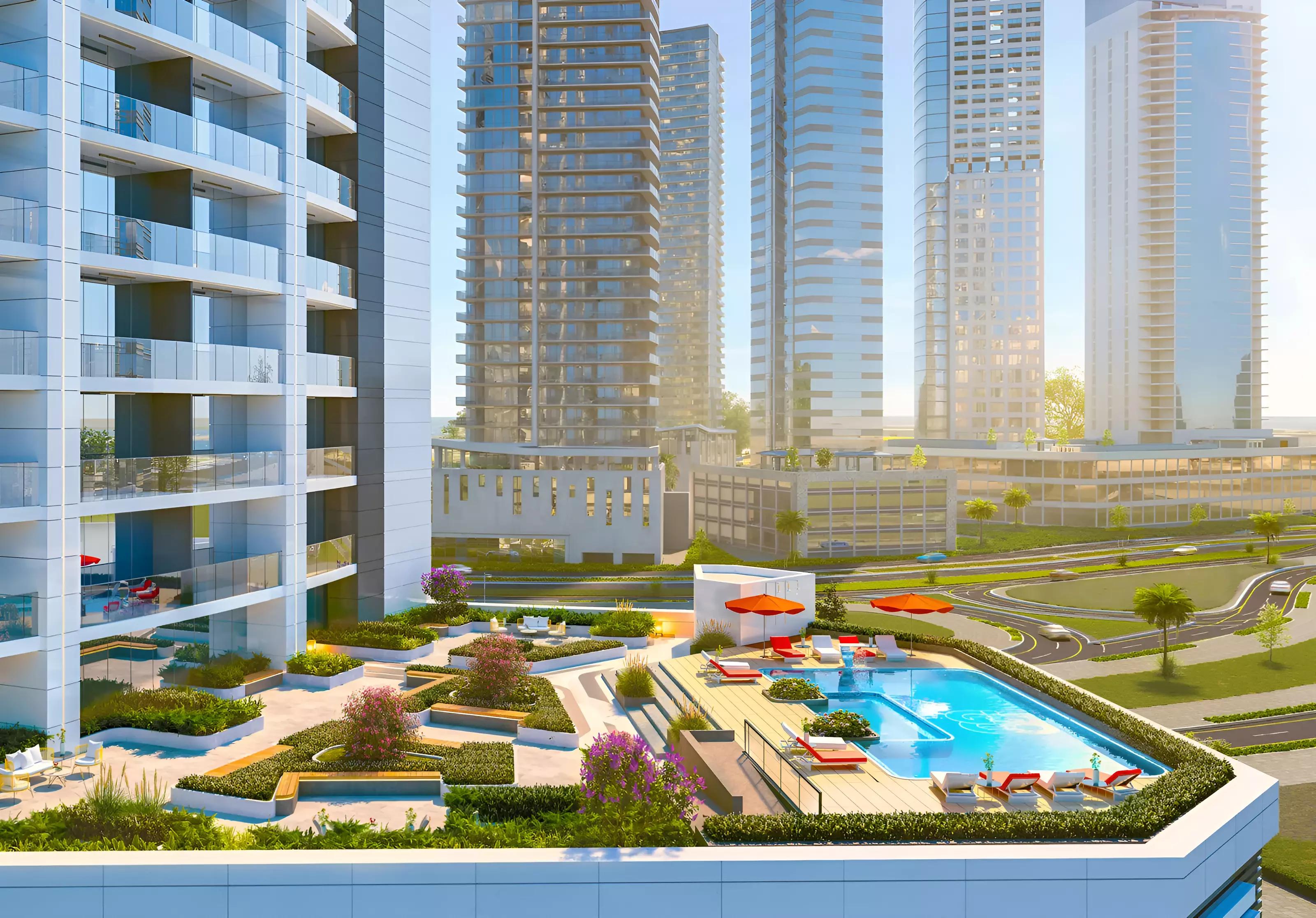 Pelagos apartment living area interior, Dubai Marina