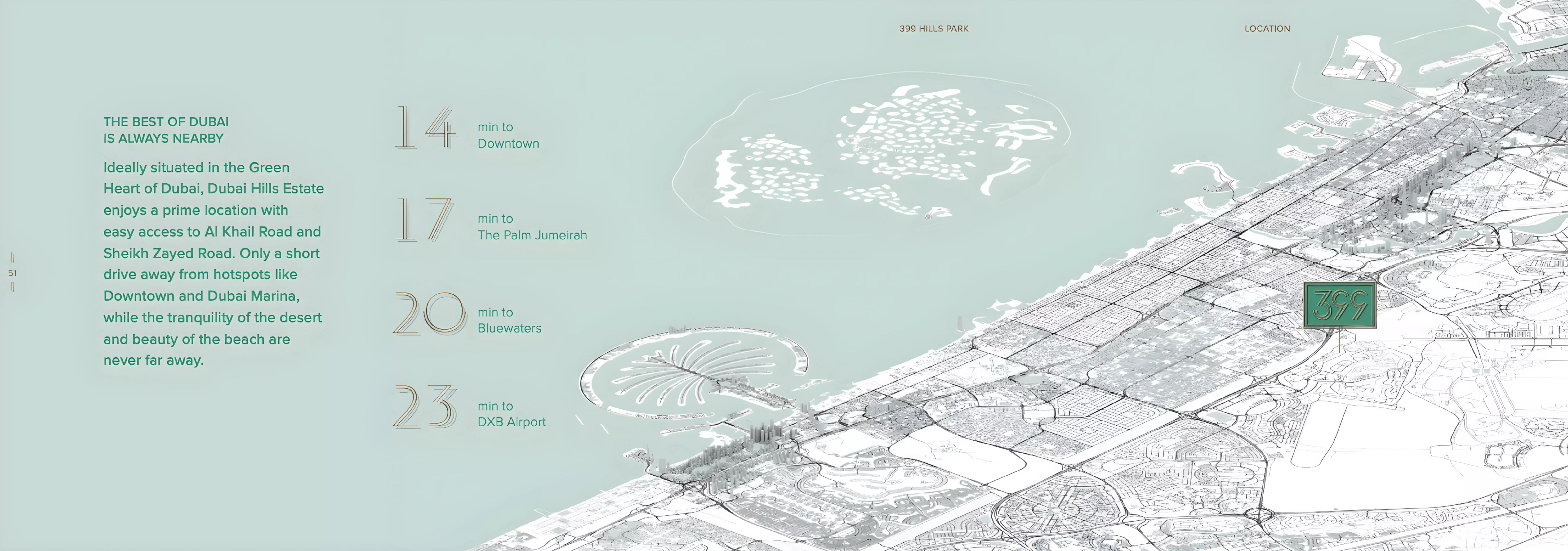 399 Hills Park A master plan layout, Dubai Hills Estate