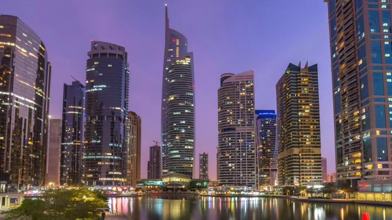 Exterior render of Signature Lifestyle Residences tower at W Residences, Jumeirah Lake Towers, Dubai