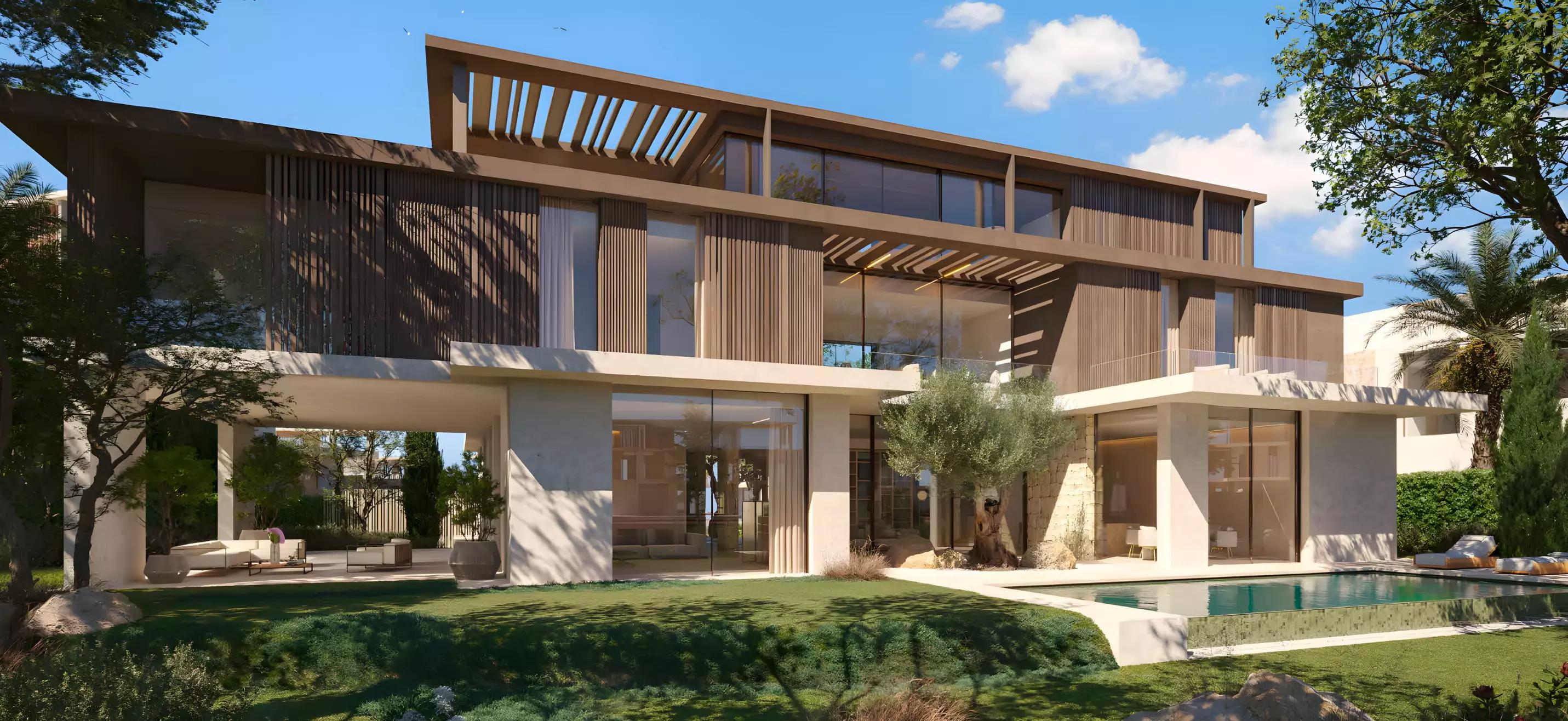 The Acres Estates outdoor amenity area, Dubai Land, Dubai