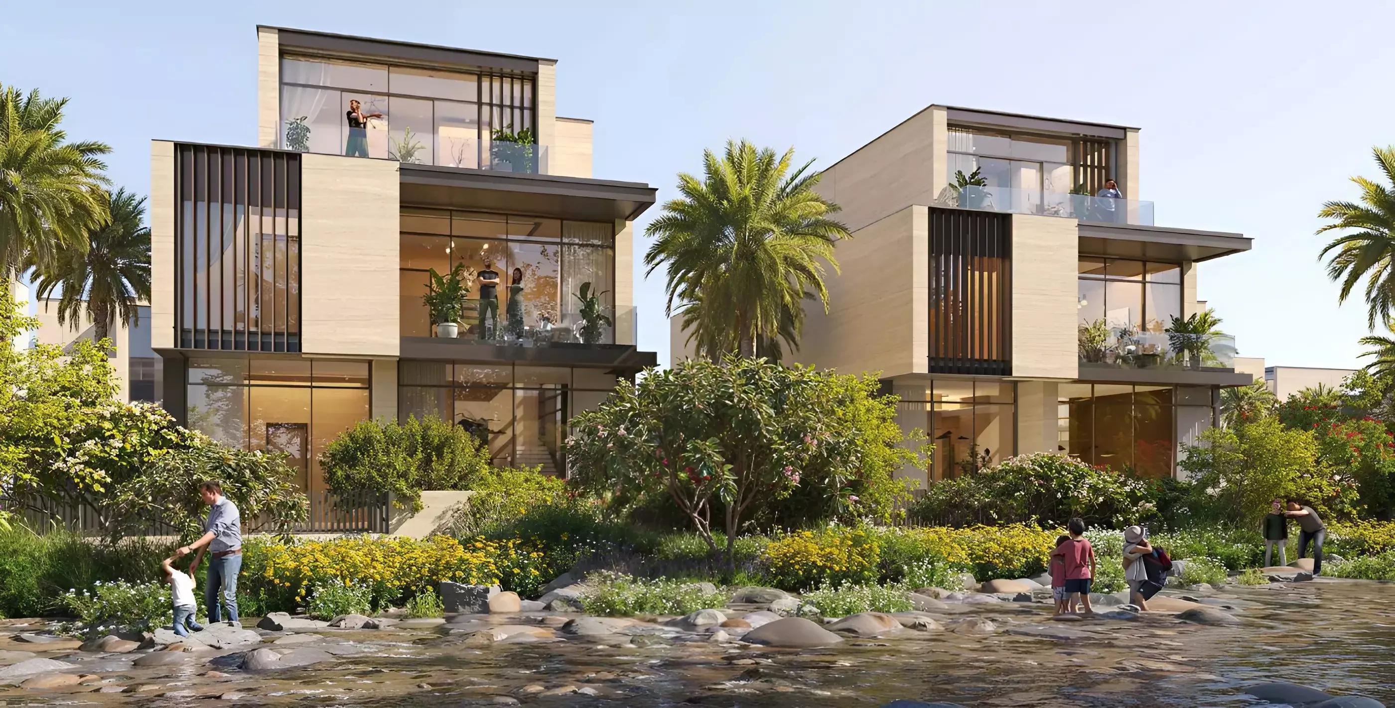 Raiha Villas interior living room with modern finishes