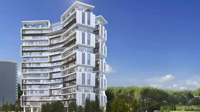 Antalya Residences exterior facade, Dubai Sports City