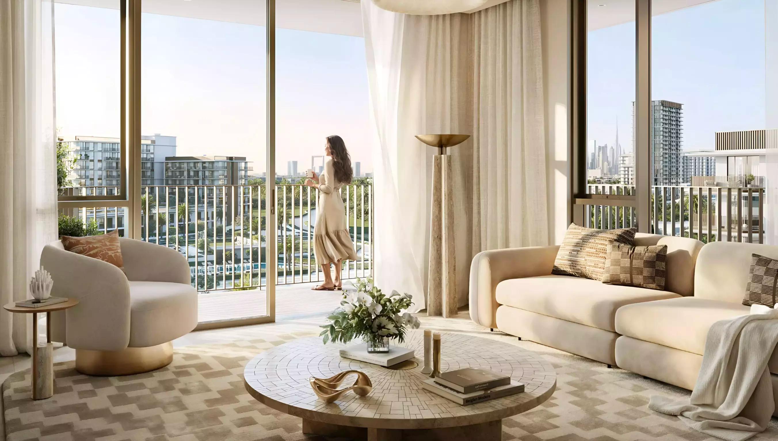Sera Phase 2 apartment and townhouse cluster with landscaped surroundings, Mina Rashid