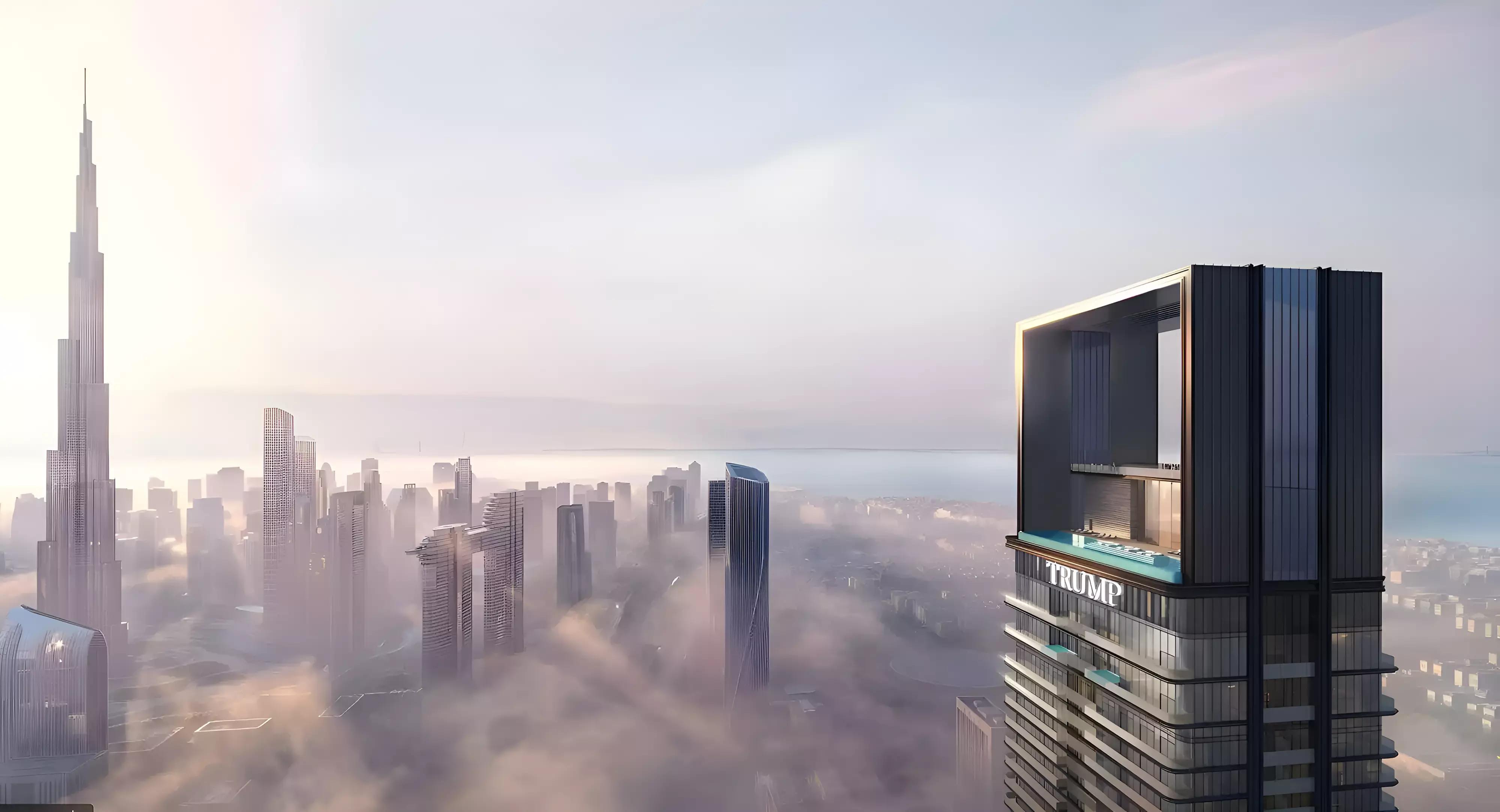 Trump International Hotel & Tower Dubai exterior facade on Palm Jumeirah