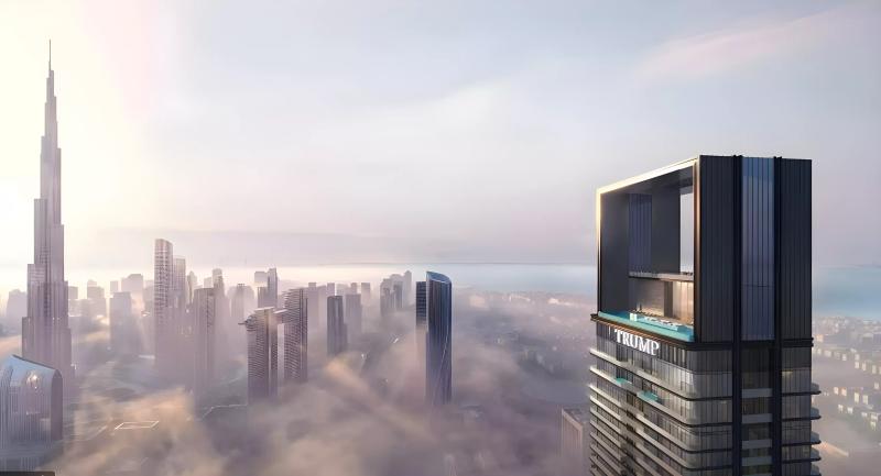 Trump International Hotel & Tower Dubai exterior facade on Palm Jumeirah