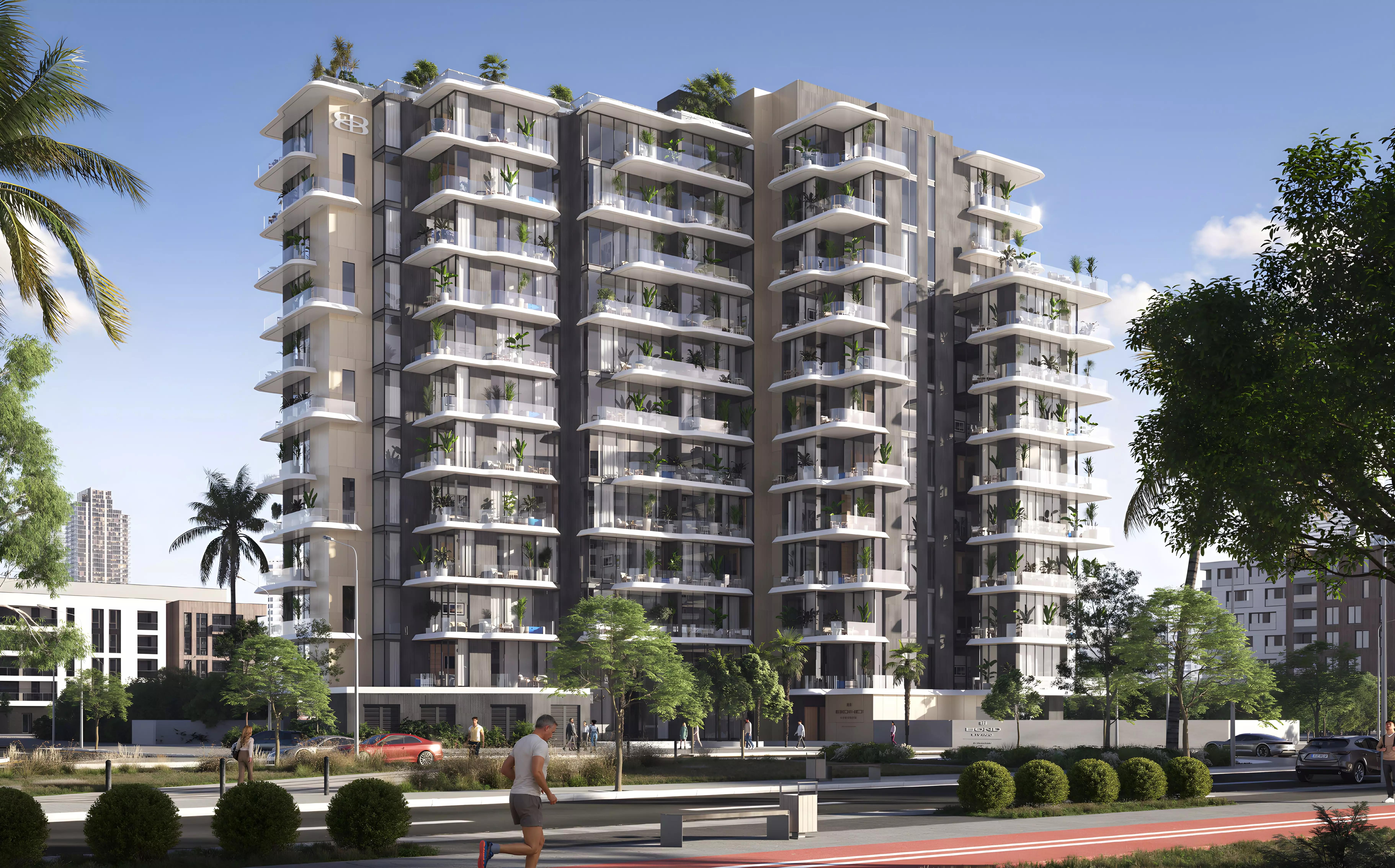 Bond Living apartment interior living area, Pearlshire, Dubai